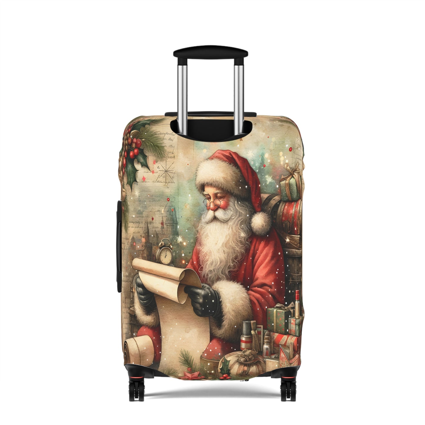 Luggage Cover, Christmas, Vintage Santa, awd-1479