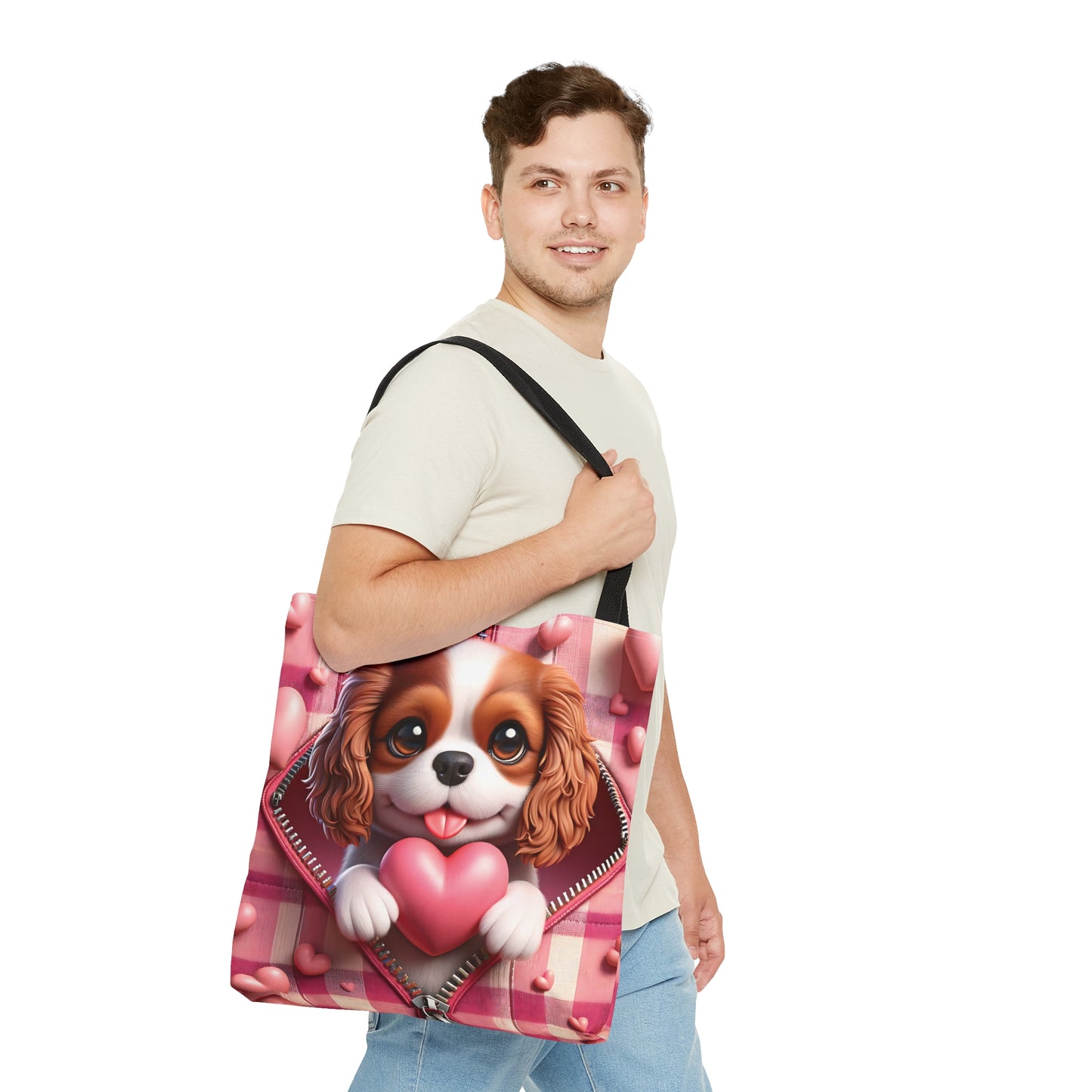 Tote Bag, Cute Dog, Personalised/Non-Personalised Tote bag