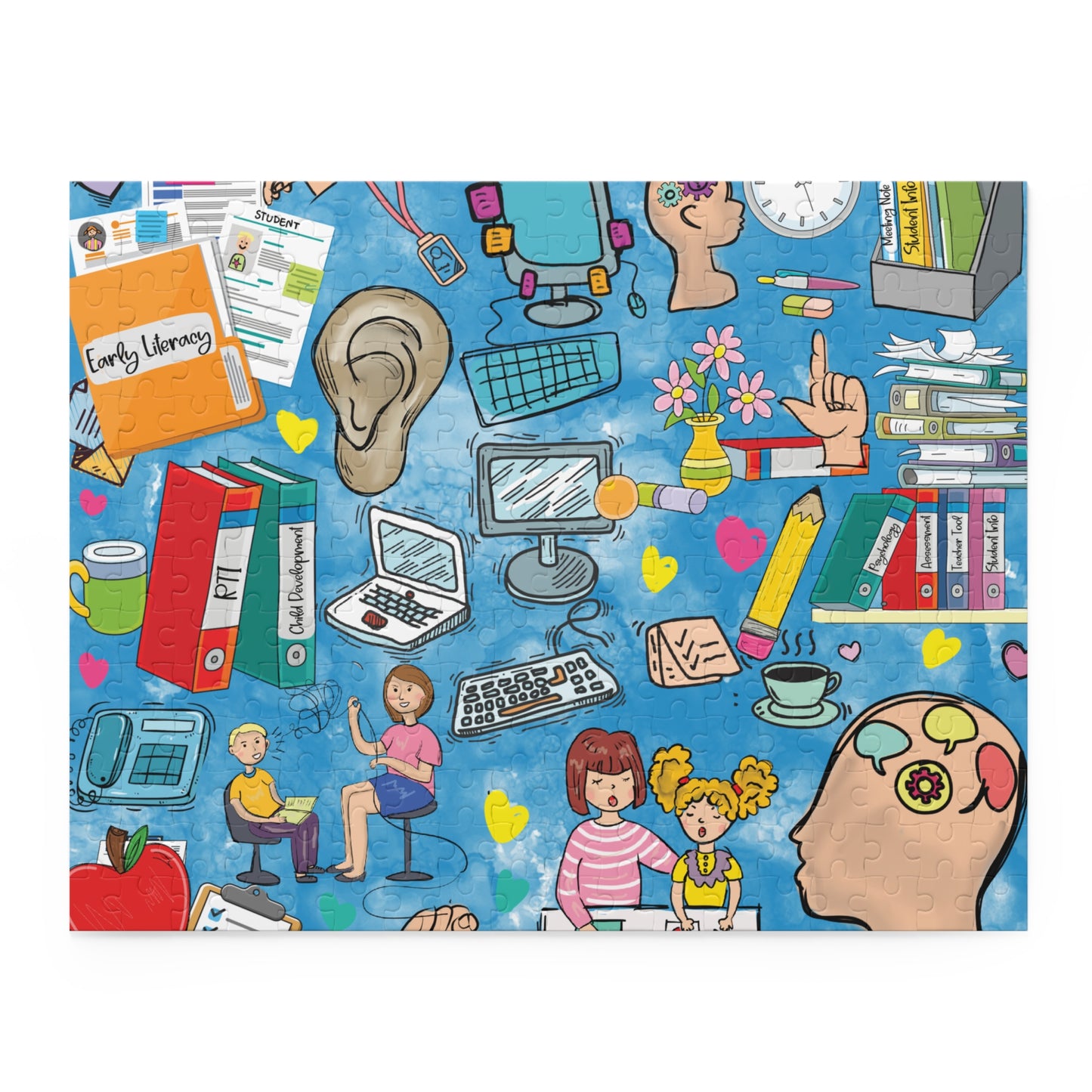 Personalised/Non-Personalised Puzzle, School Psychologist (120, 252, 500-Piece)