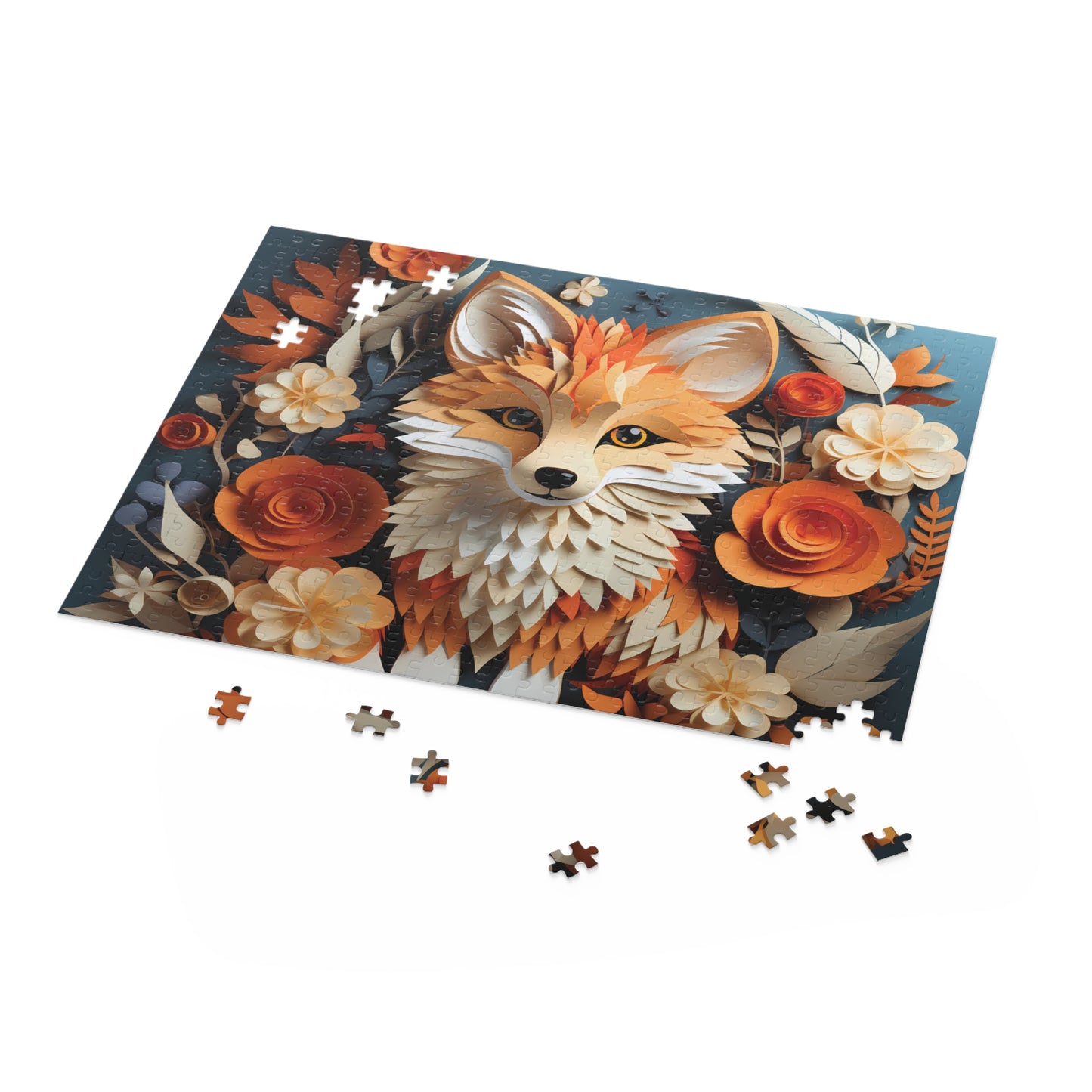 Personalised/Non-Personalised Puzzle, Fox (120, 252, 500-Piece)