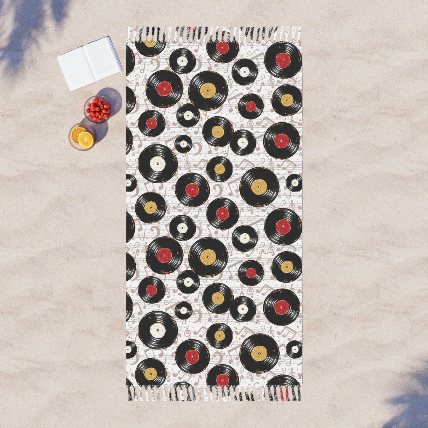 Boho Beach Towel, Music Records