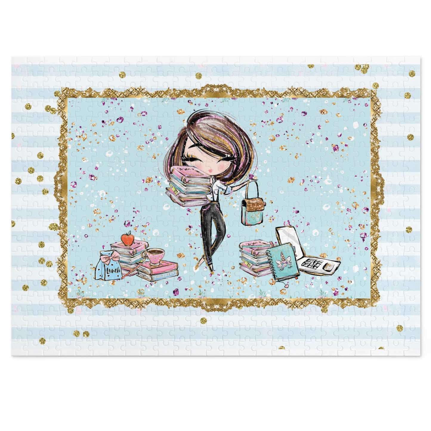 Jigsaw Puzzle, Teacher, Personalised/Non-Personalised (30, 110, 252, 500,1000-Piece)