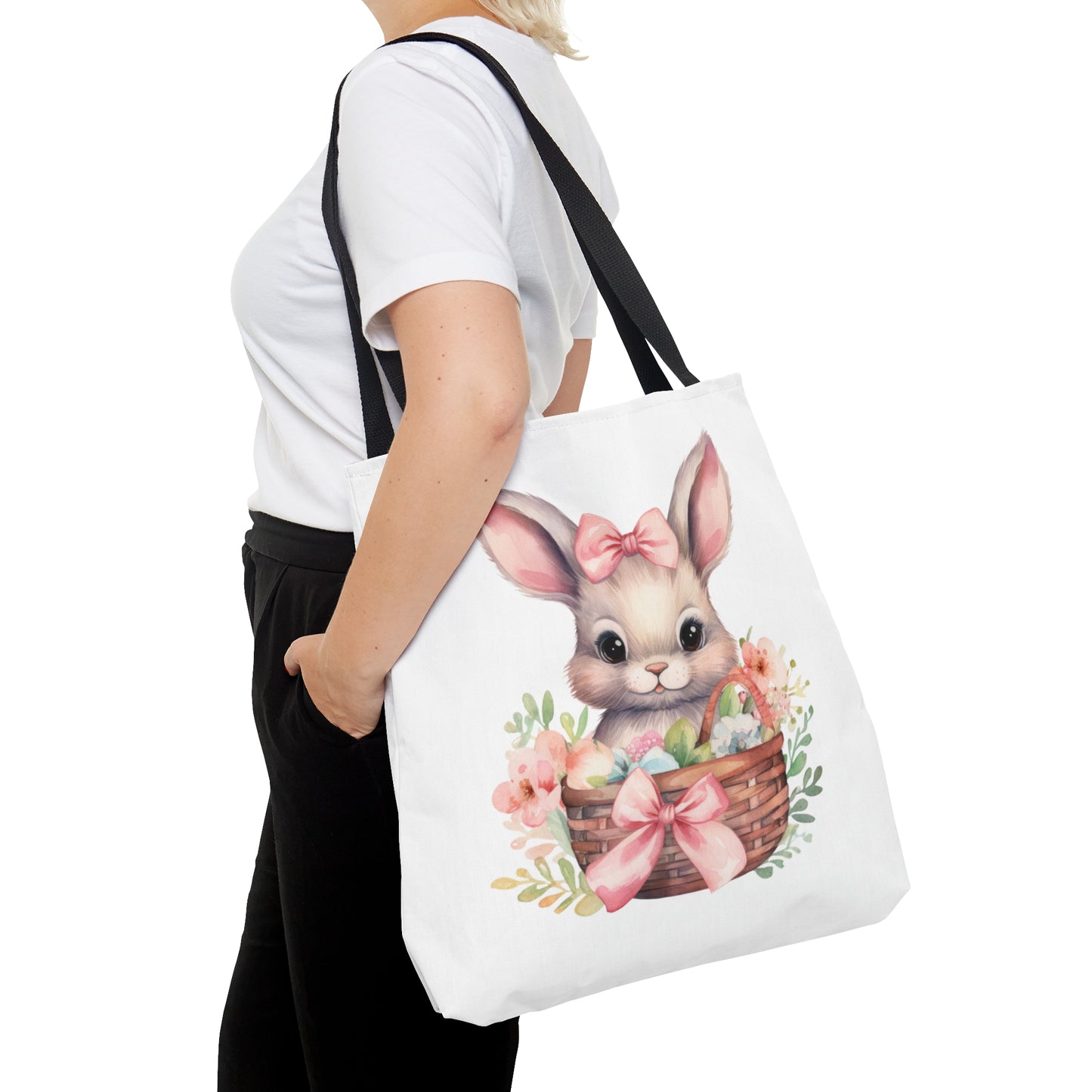 Tote Bag, Easter, Rabbit, Personalised/Non-Personalised Tote bag