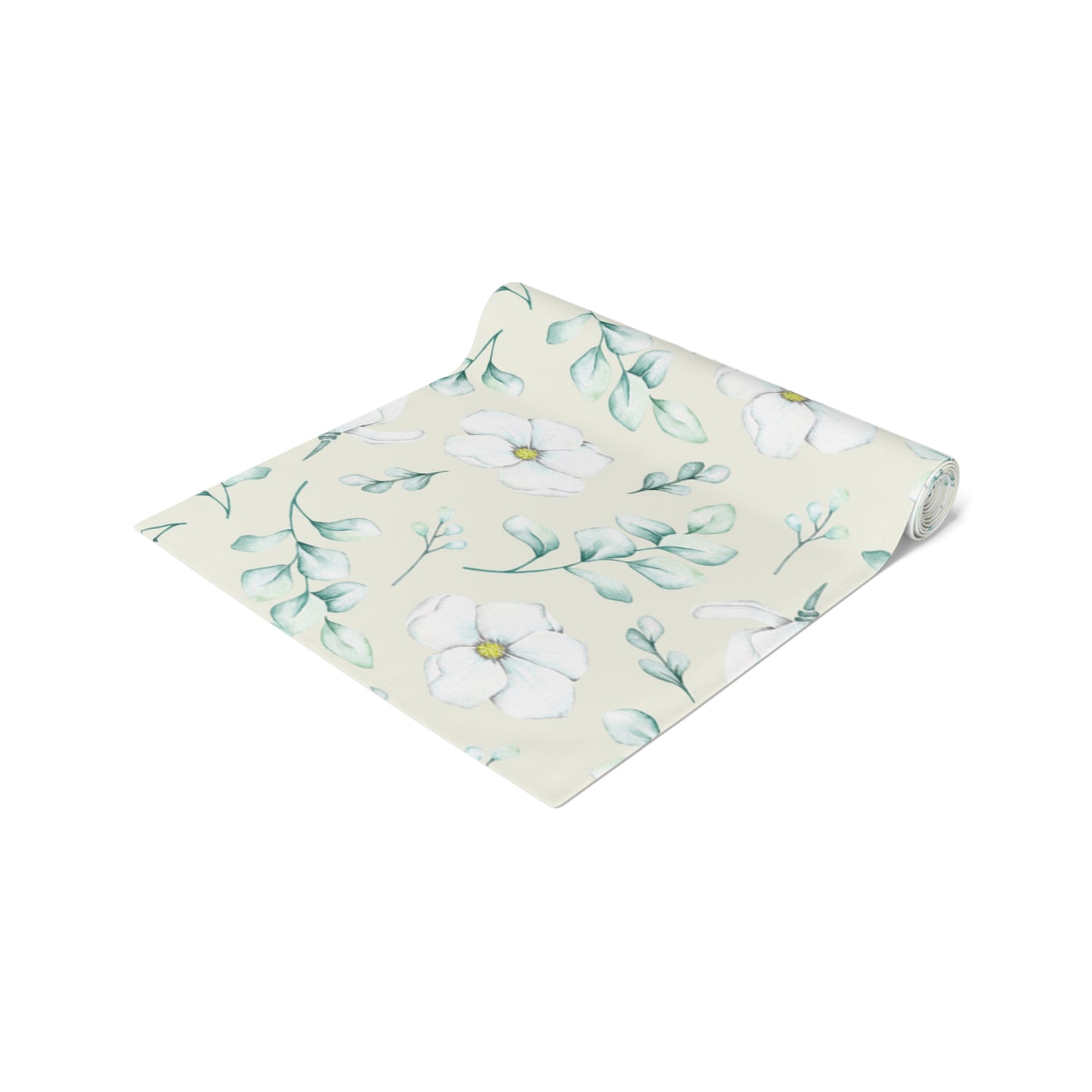 Floral Table Runner, Cotton Twill and Poly Available