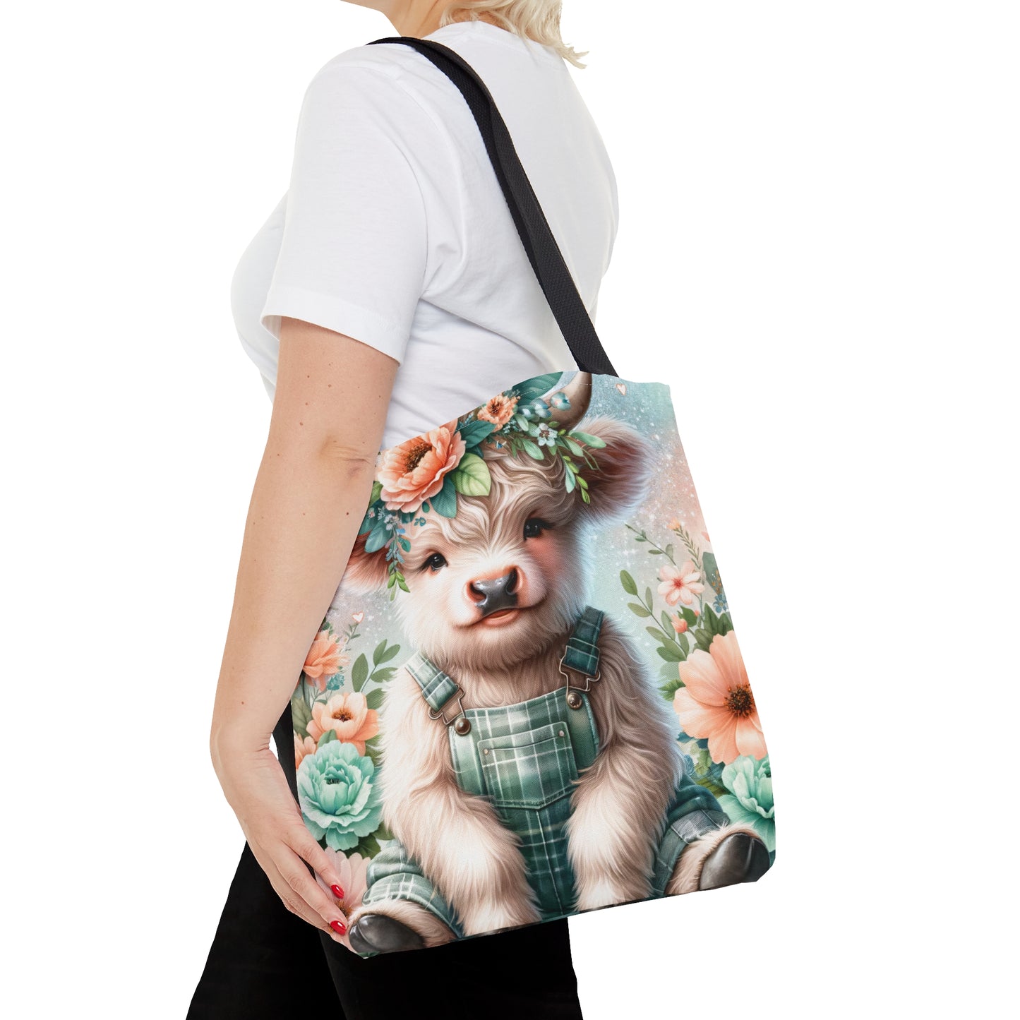 Tote Bag, Highland Cow, Personalised/Non-Personalised Tote bag