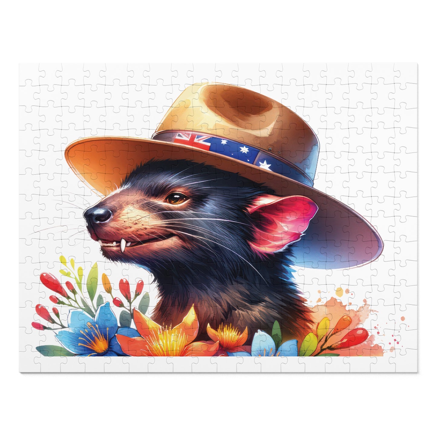 Jigsaw Puzzle in Tin, Australian Animals, Tasmanian Devil, Personalised/Non-Personalised, awd-1335(30, 110, 252, 500,1000-Piece)