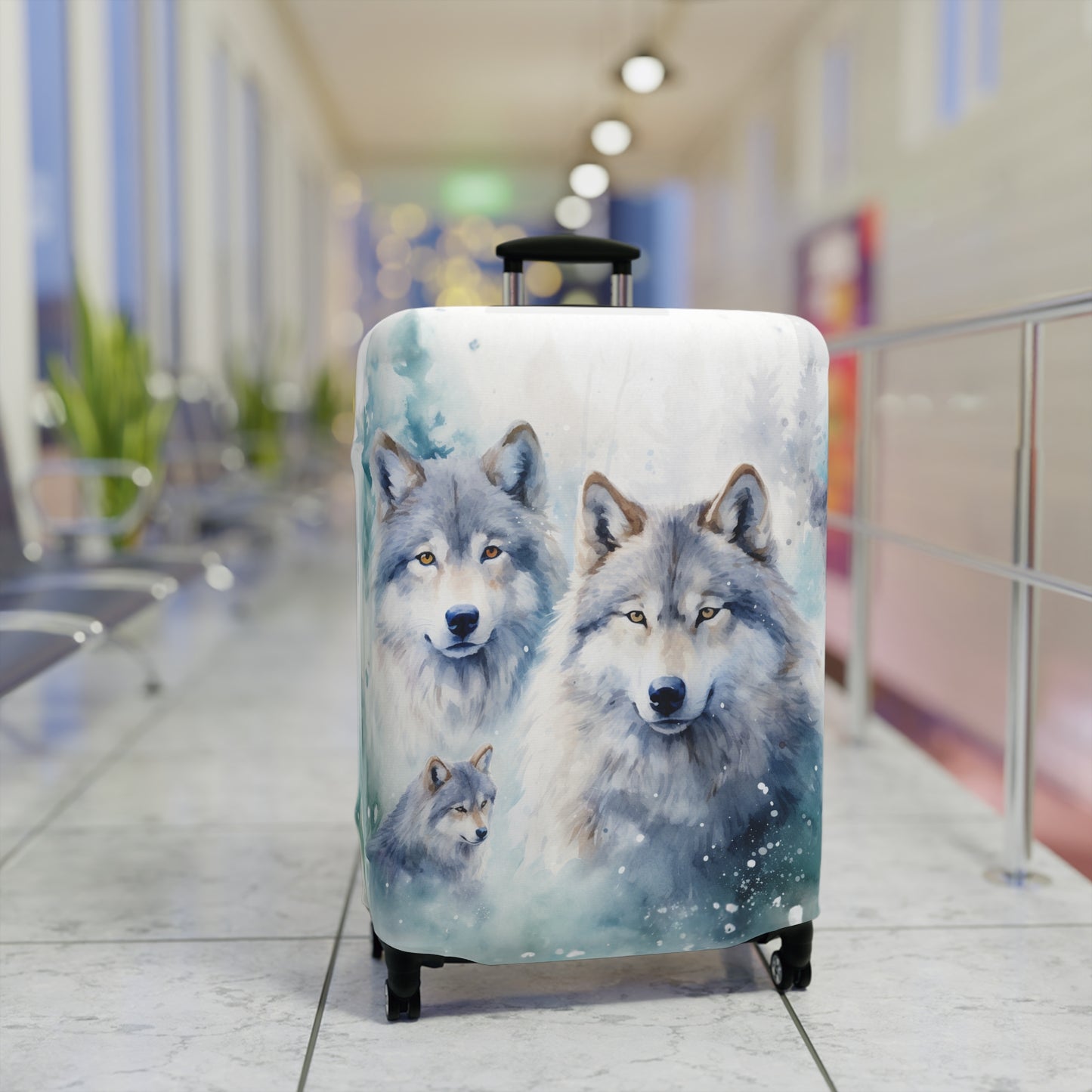 Luggage Cover, Wolves, awd-566