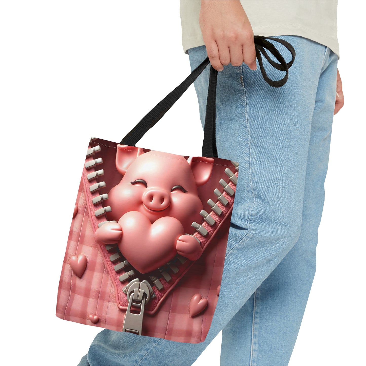 Tote Bag, Pig, Personalised/Non-Personalised Tote bag