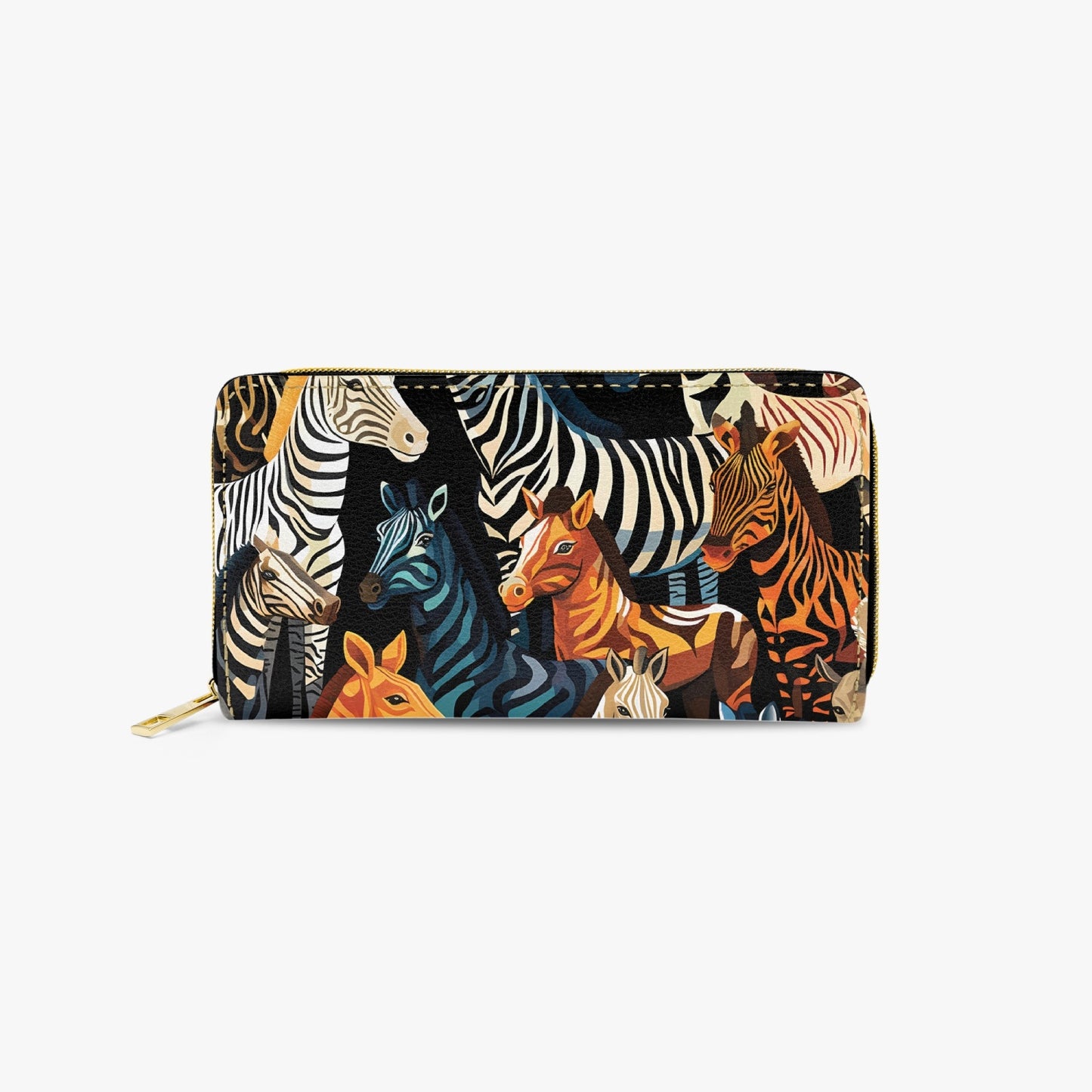 Long Type Zipper Purse - Zebra