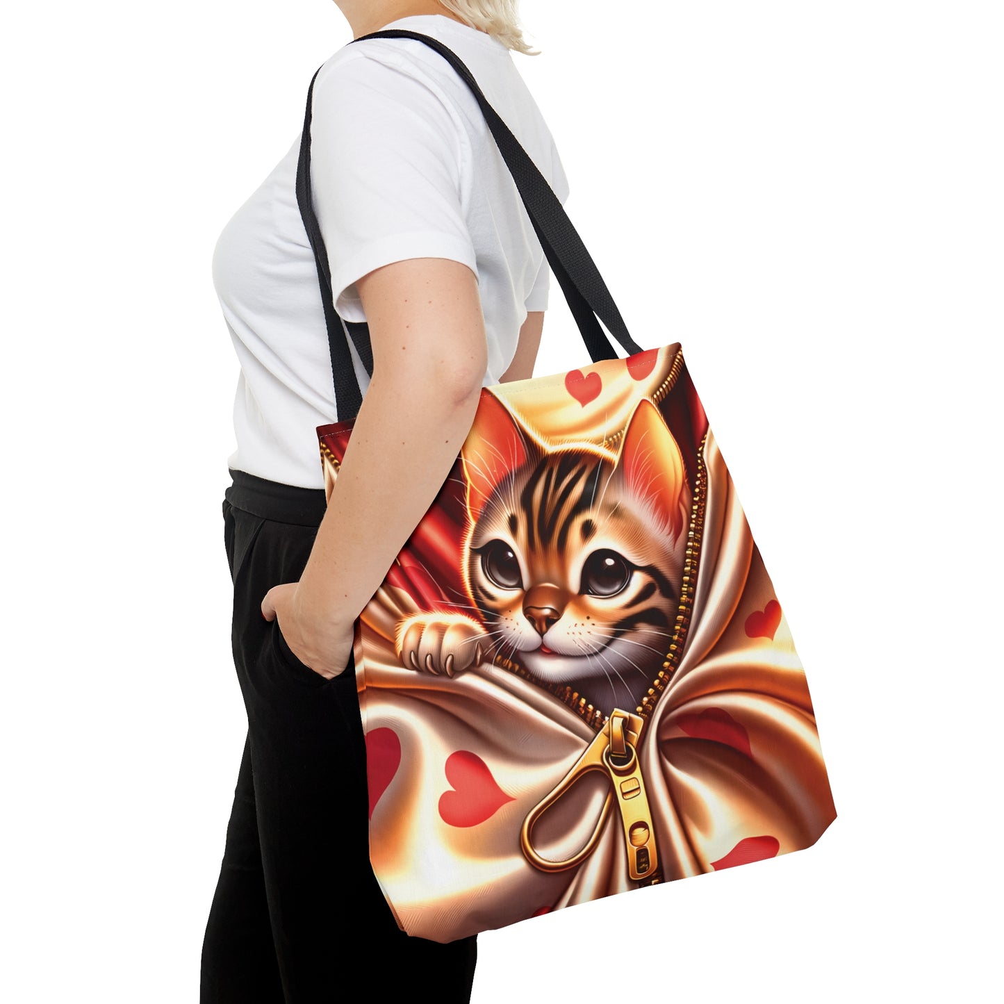 Tote Bag, Cat, Personalised/Non-Personalised Tote bag