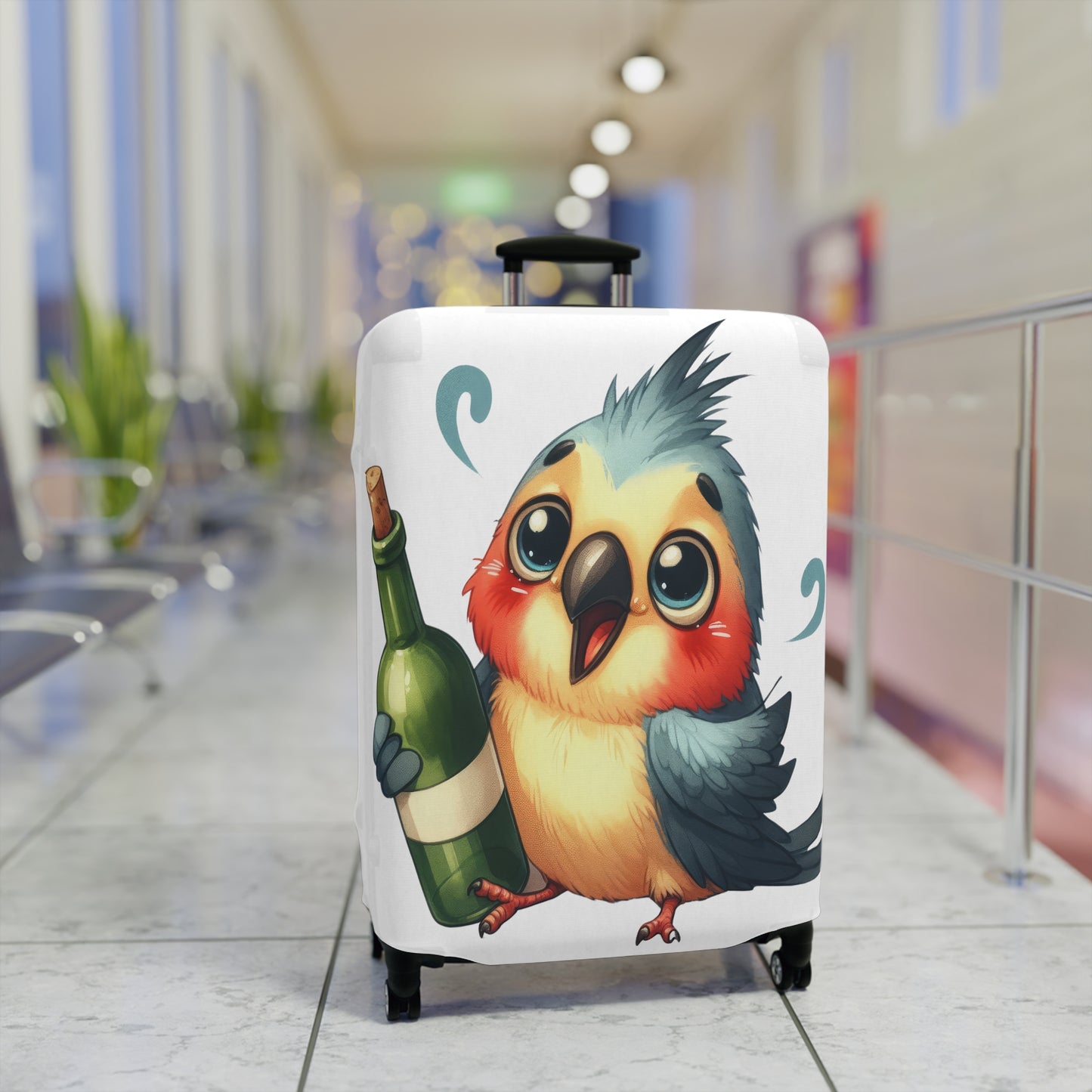 Luggage Cover, Cute Bird, awd-1645