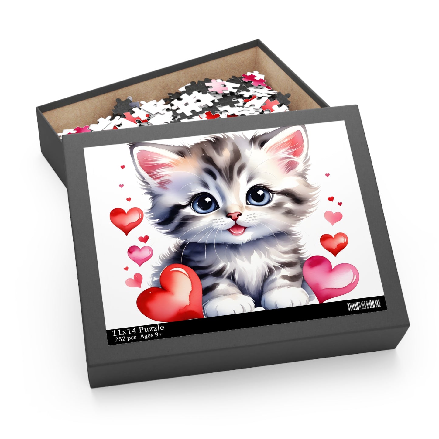 Personalised/Non-Personalised Puzzle, Cat (120, 252, 500-Piece)