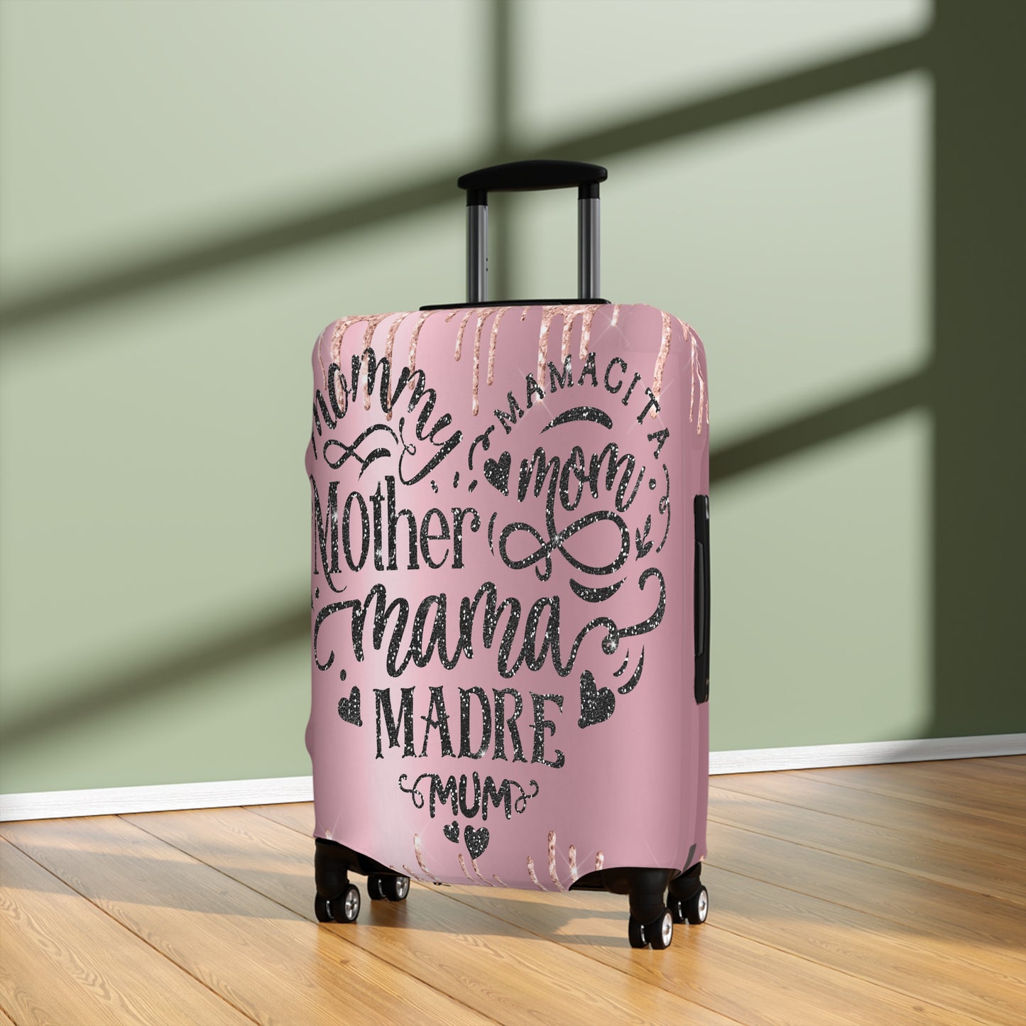 Luggage Cover, Mom/Mum Heart, awd-707