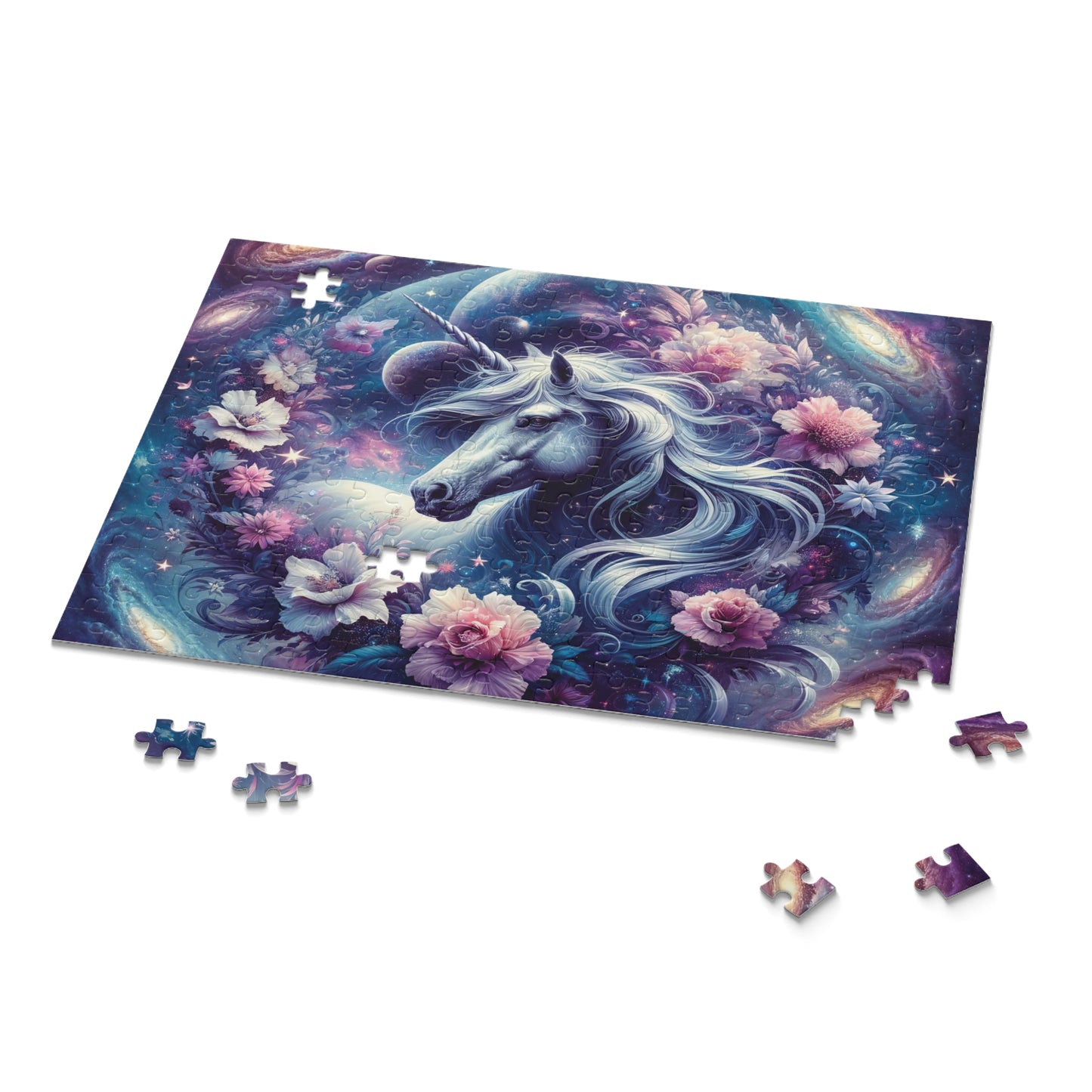 Personalised/Non-Personalised Puzzle, Unicorn (120, 252, 500-Piece)