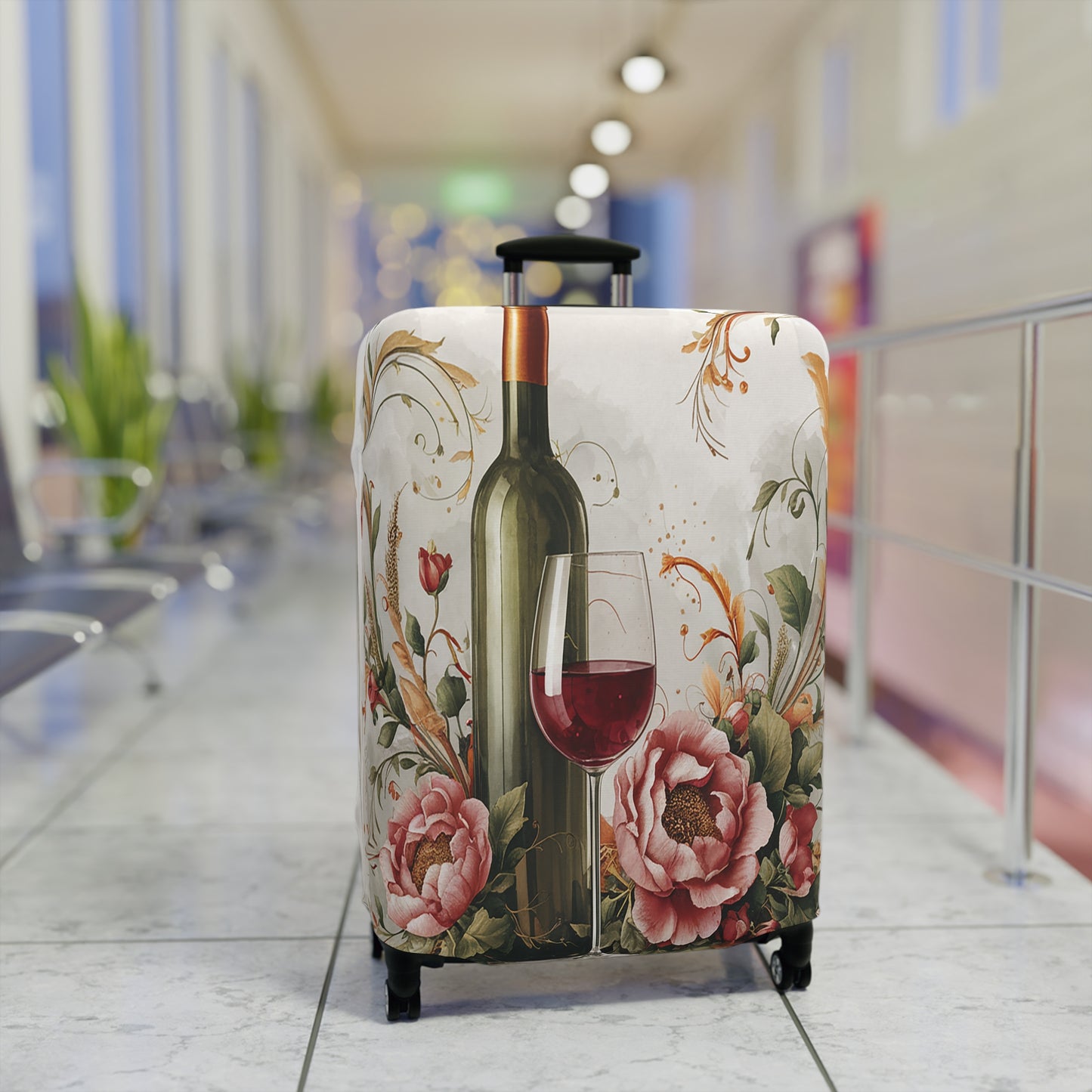 Luggage Cover, Wine and Roses, awd-1767