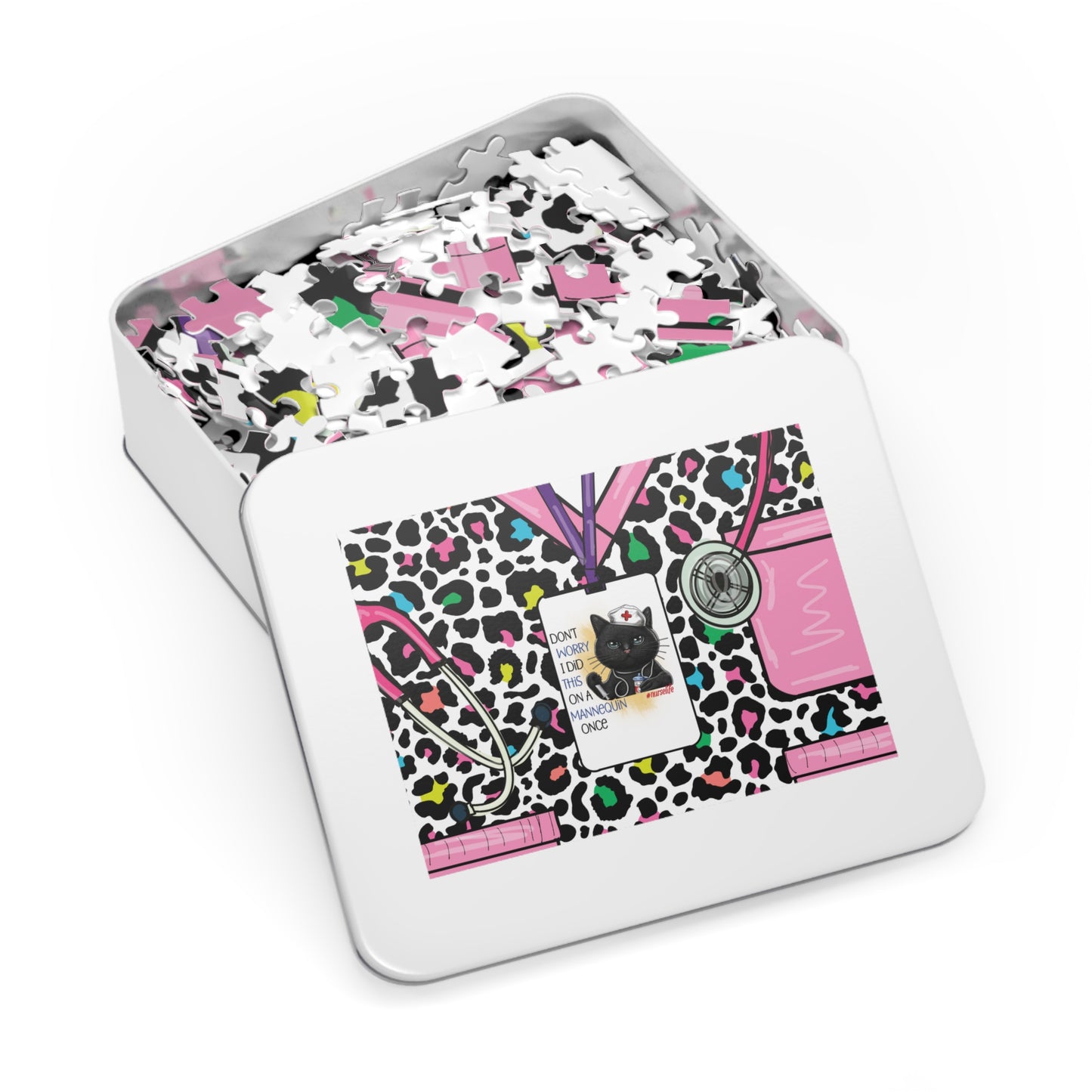 Jigsaw Puzzle, Nurse, Don't Worry I did this on a Mannequin Once, Personalised/Non-Personalised (30, 110, 252, 500,1000-Piece)