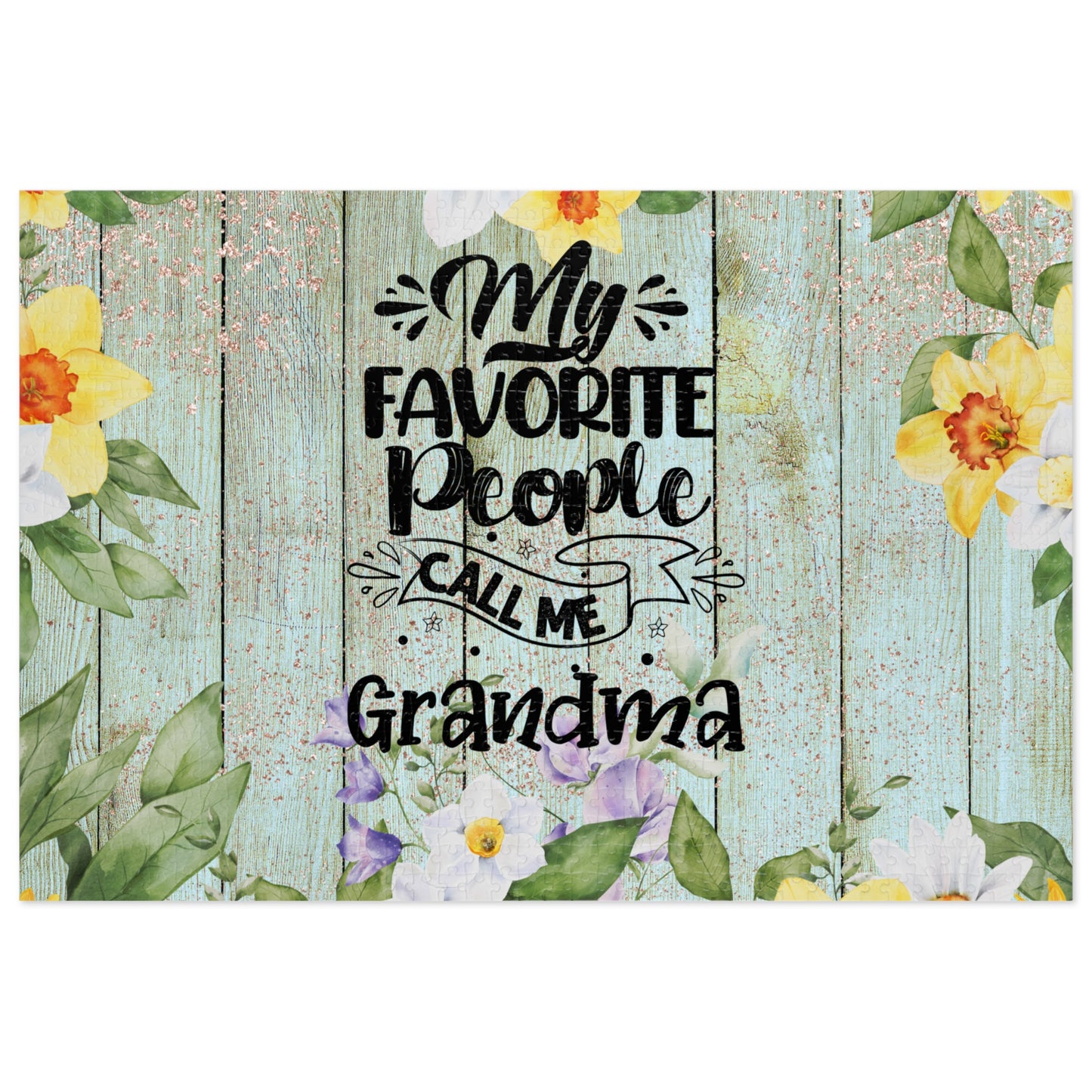 Jigsaw Puzzle, My Favorite People call me Grandma, Personalised/Non-Personalised (30, 110, 252, 500,1000-Piece)