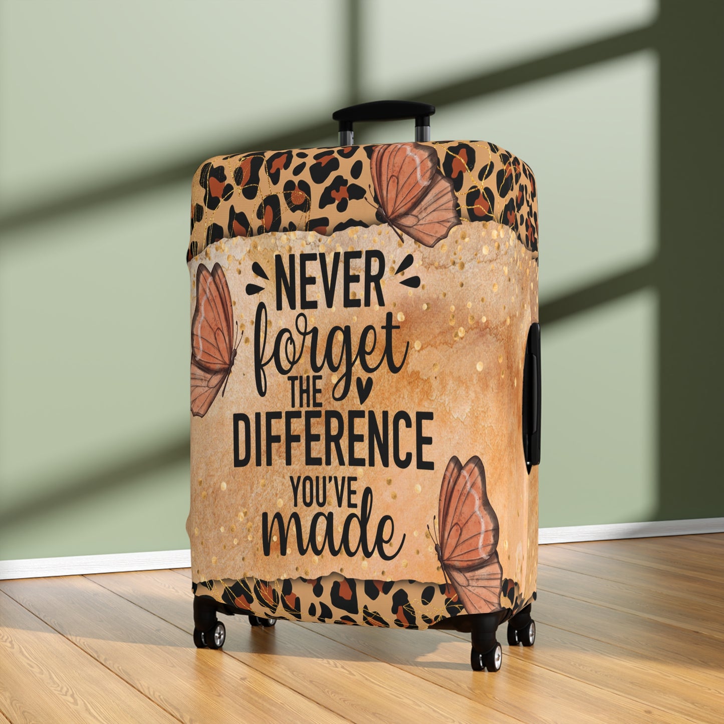 Luggage Cover, Never forget the difference you made, awd-1712