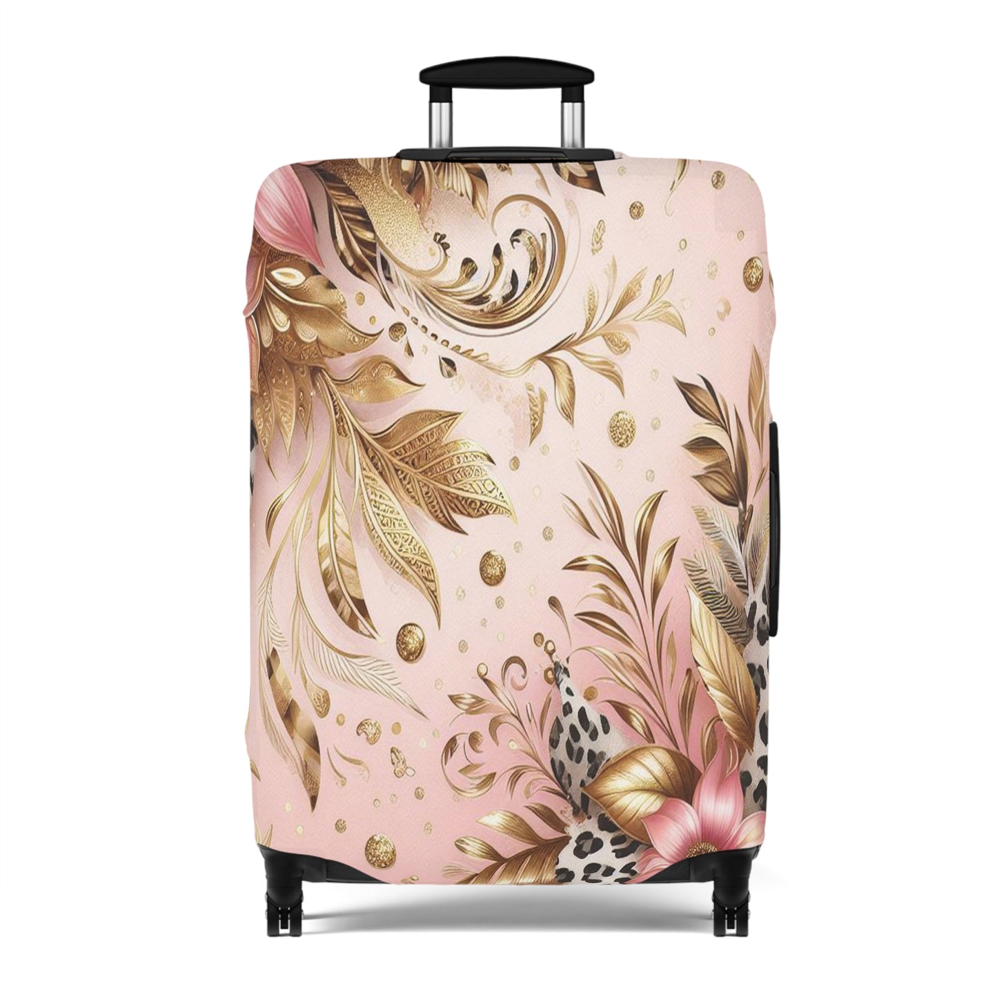 Luggage Cover, Floral Leopard, awd-3081