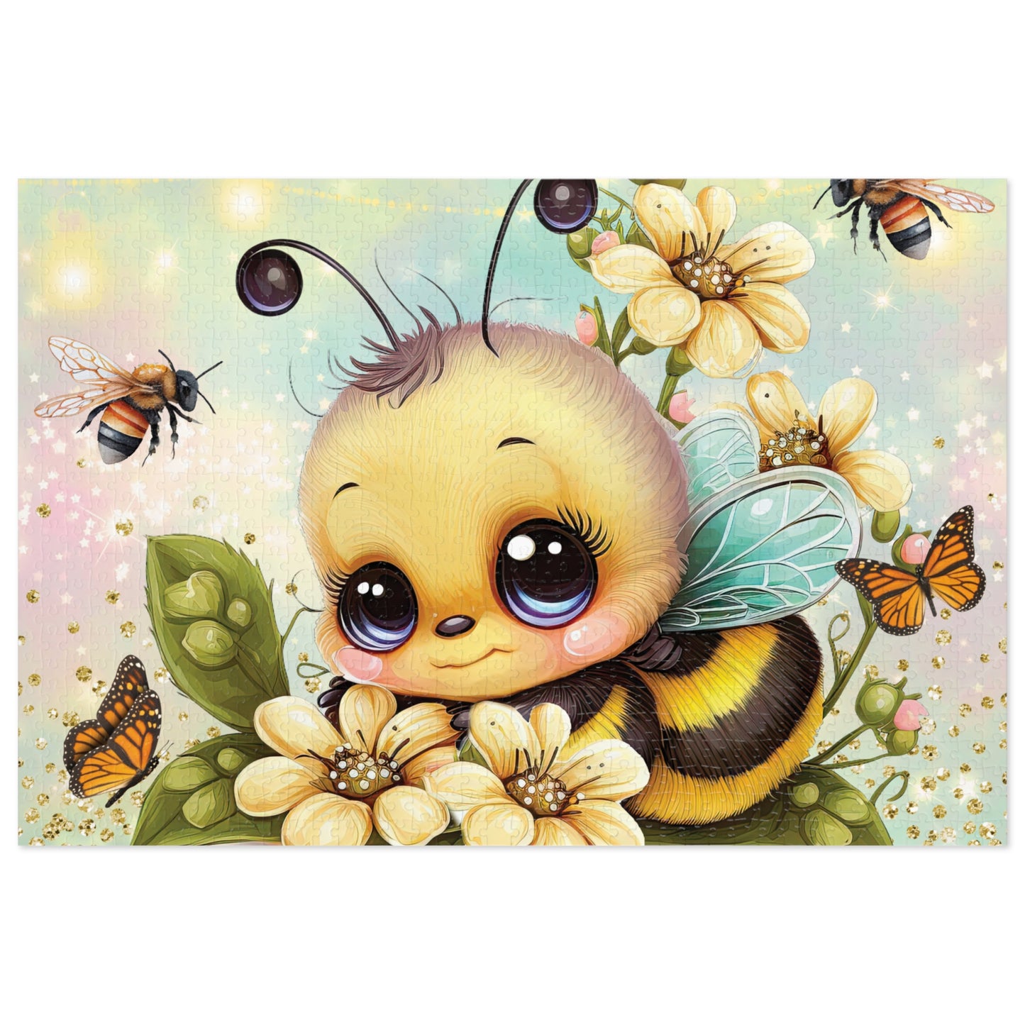 Puzzle, Bee, Personalised/Non-Personalised (30, 110, 252, 500,1000-Piece) awd-668