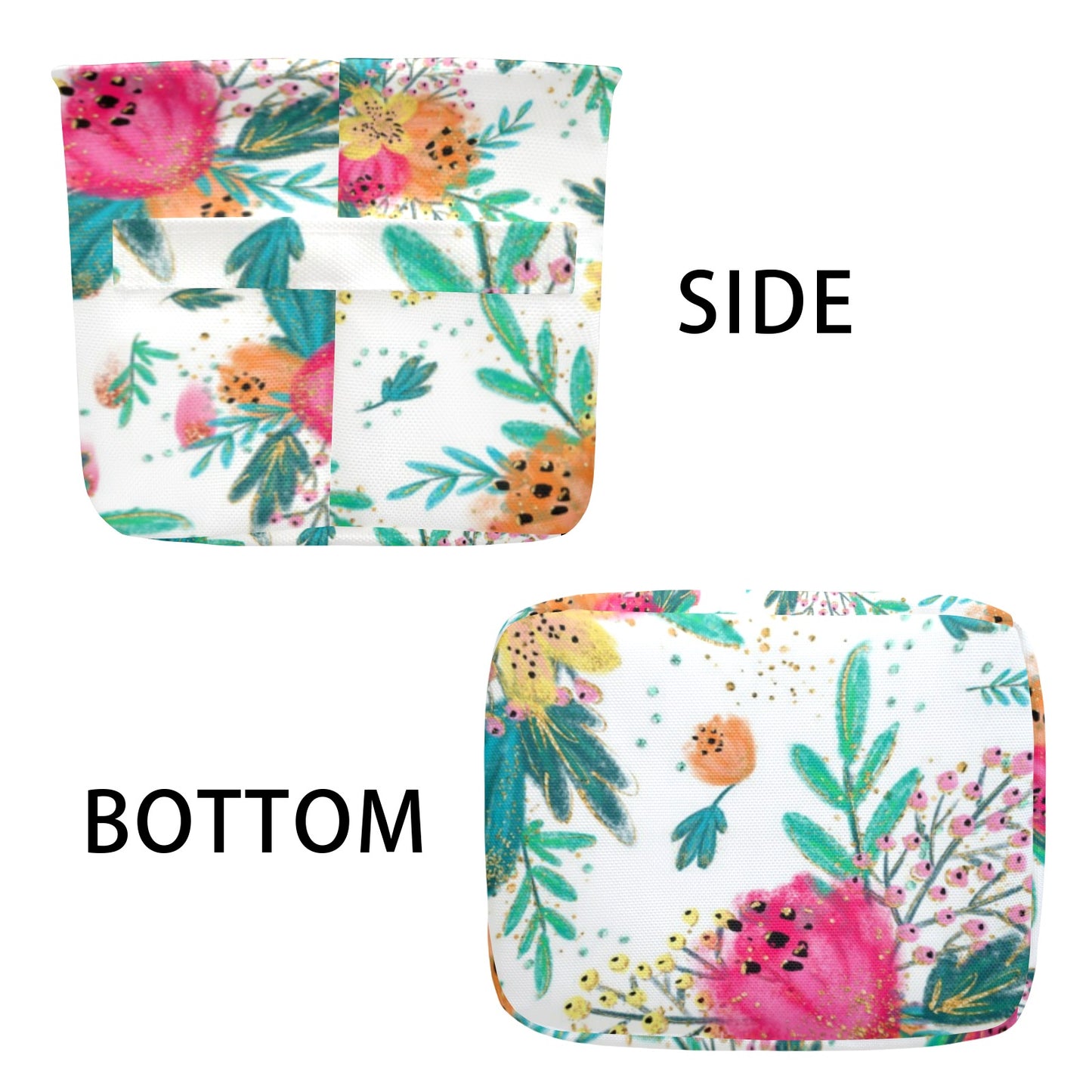 Australian Floral Fabric Storage Basket