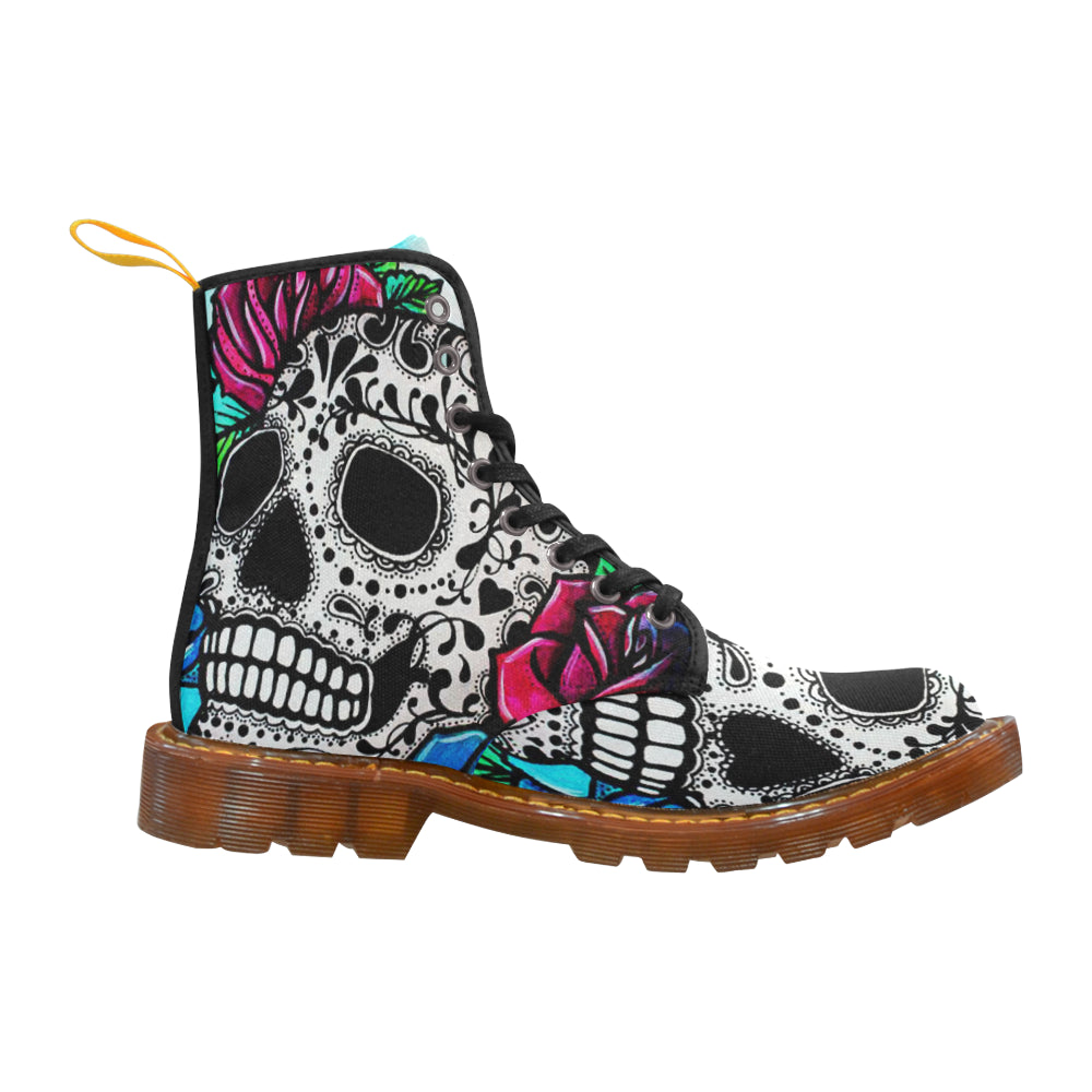 sugar skull Martin Boots For Women Model 1203H