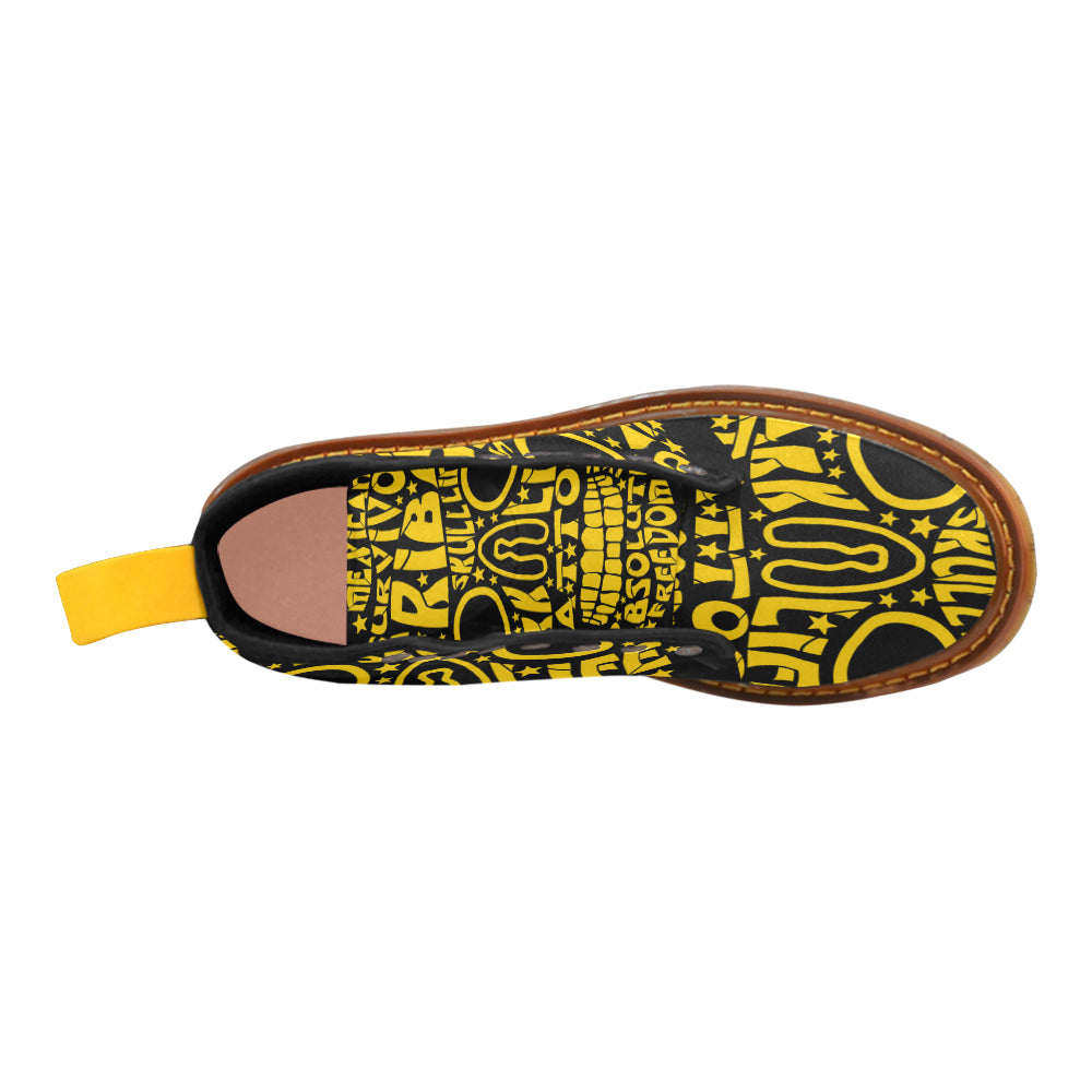 Skull Letter Martin Boots For Women Model 1203H