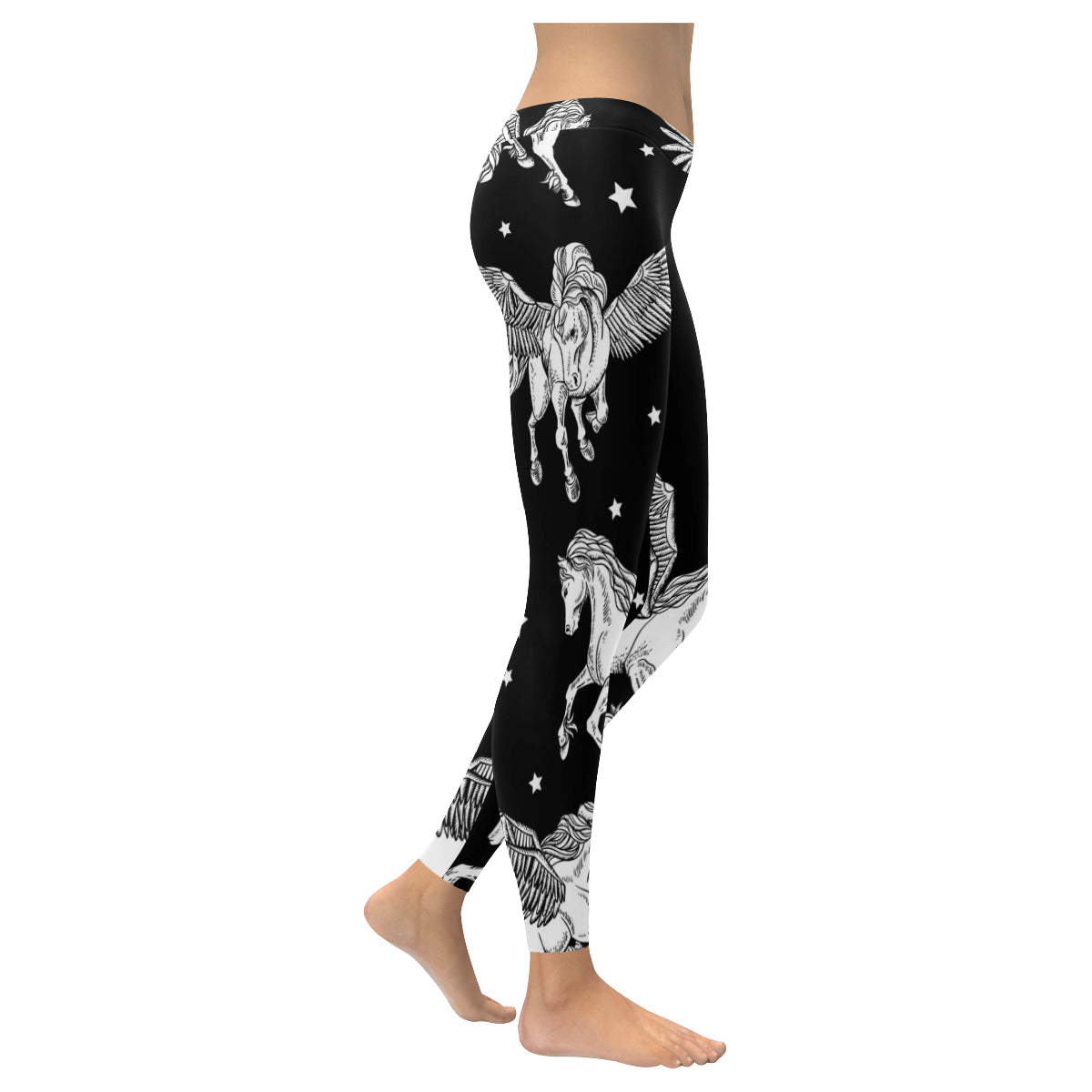 unicorn 1 Women's Low Rise Leggings (Invisible Stitch)