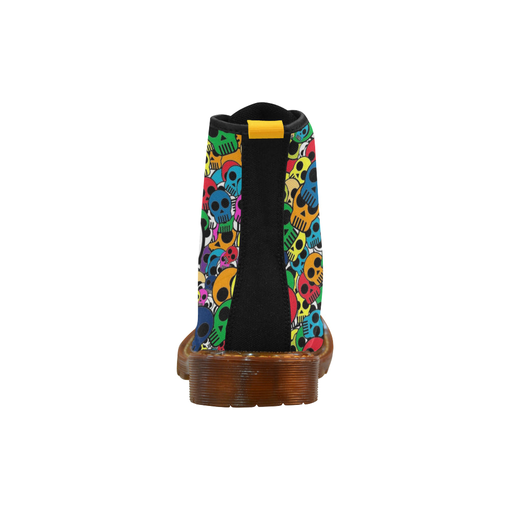 little color skull Martin Boots For Women Model 1203H