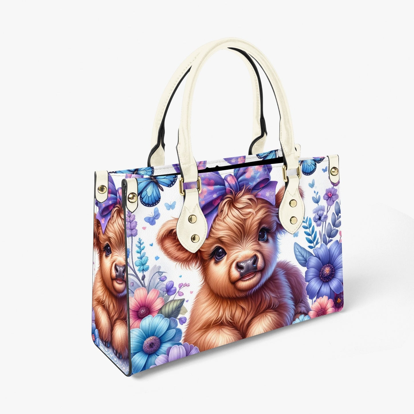 Women's Tote Bag - Long Strap - Highland Cow