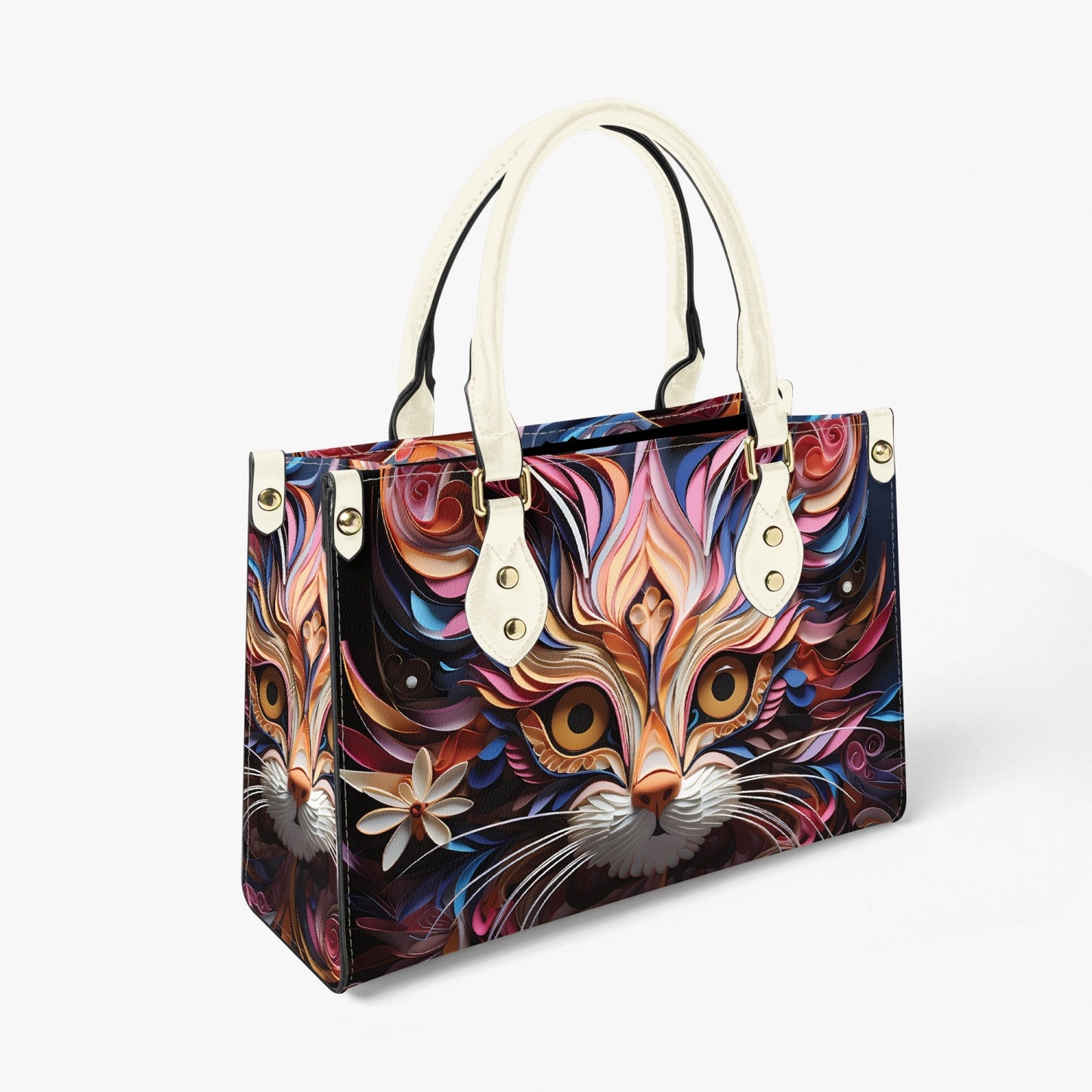 Women's Tote Bag - Long Strap - Cat