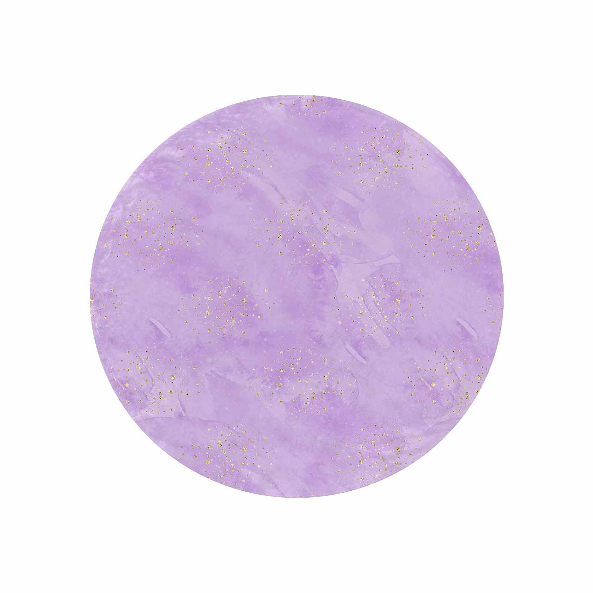 Purple  Circular Micro Fleece Blanket 60"