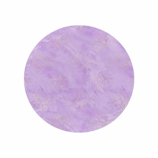 Purple  Circular Micro Fleece Blanket 60"