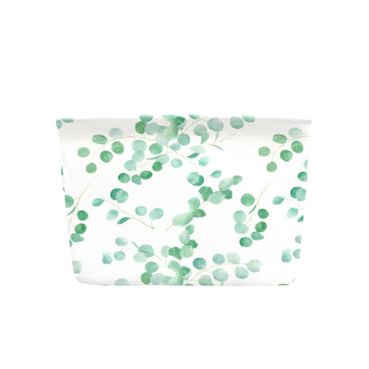 Australian Eucalyptus Leaves Large Print Fabric Storage Basket