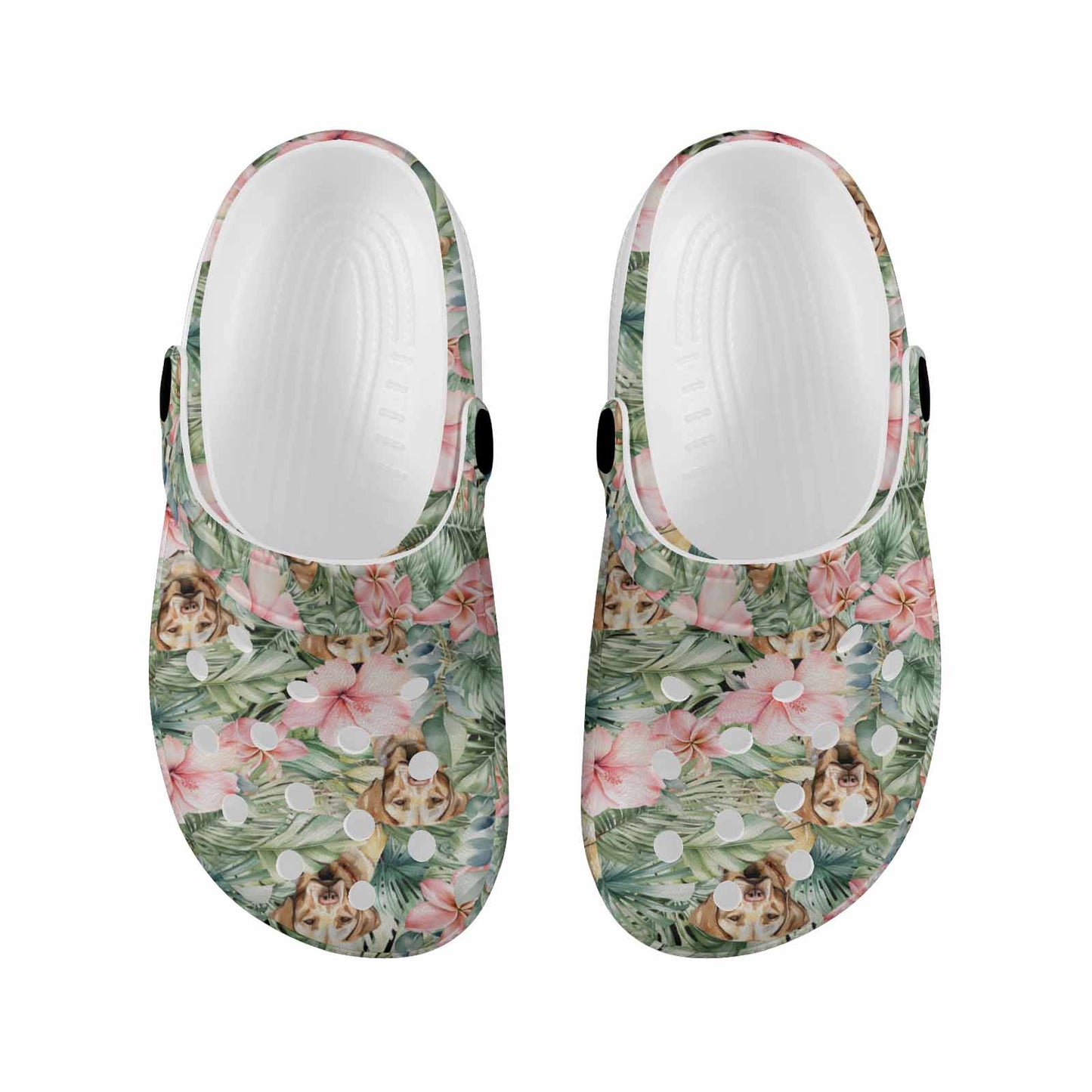 Labradors test  Custom Print Kids Clogs