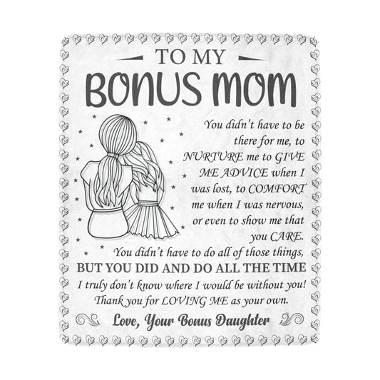 Bonus Mom Ultra-Soft Micro Fleece Blanket 50"x60" (Thick)