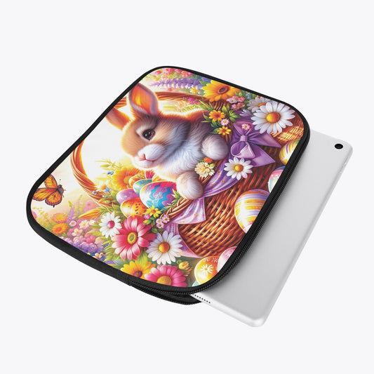 iPad Sleeve - Easter, Rabbit in Basket, awd-617