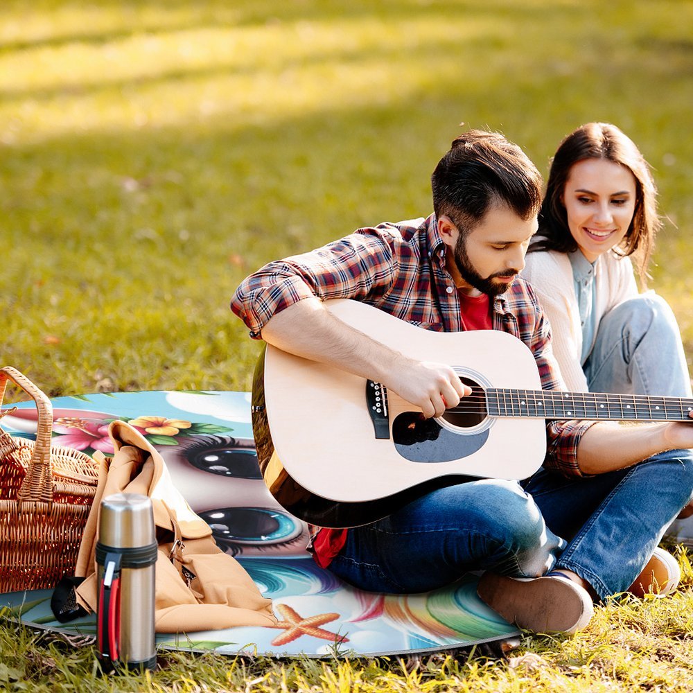 Round Picnic Mat Round outdoor picnic mat