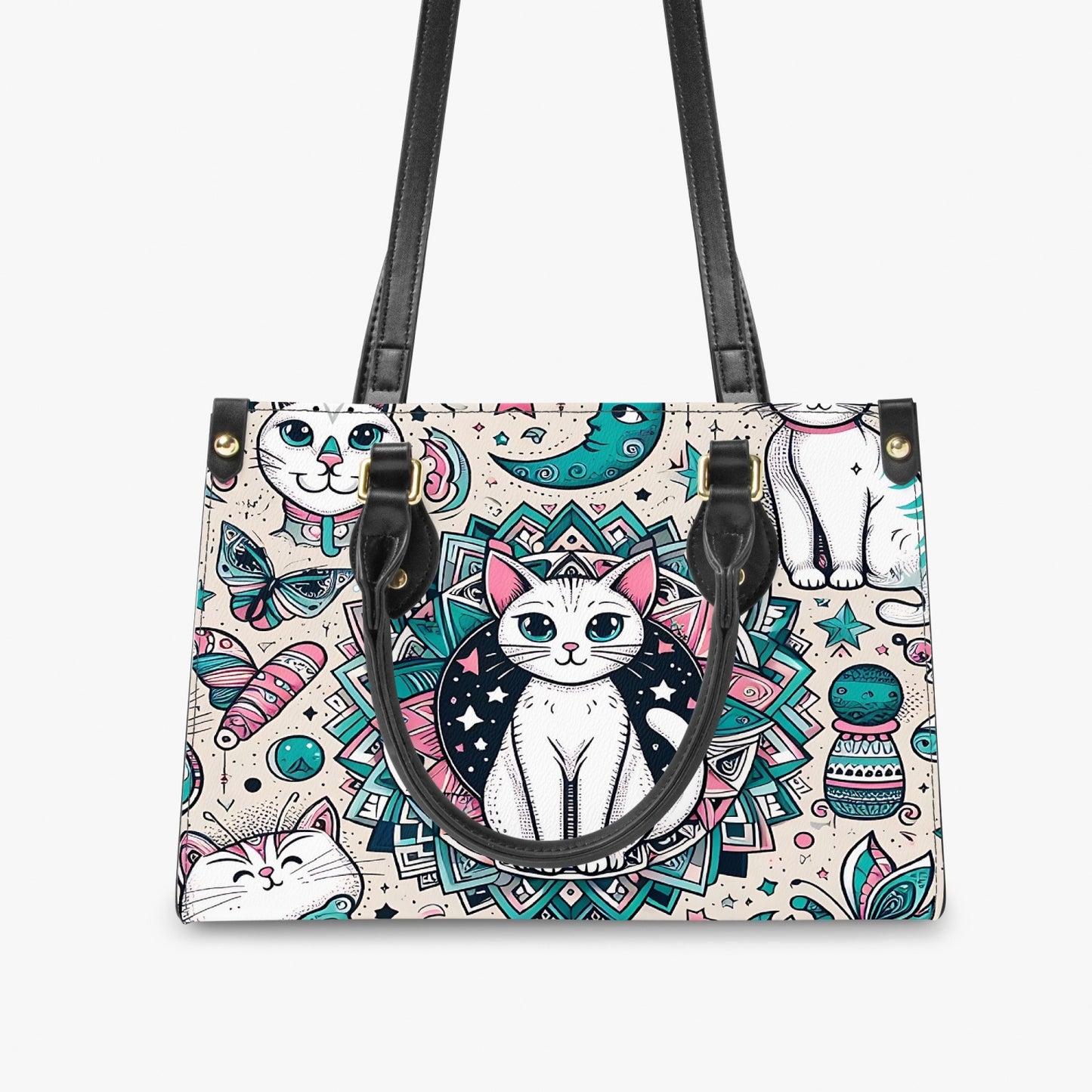 Women's Tote Bag - Long Strap - Cats