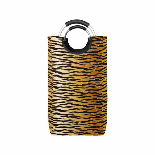 Glitter Gold Animal Print  Square Laundry Basket