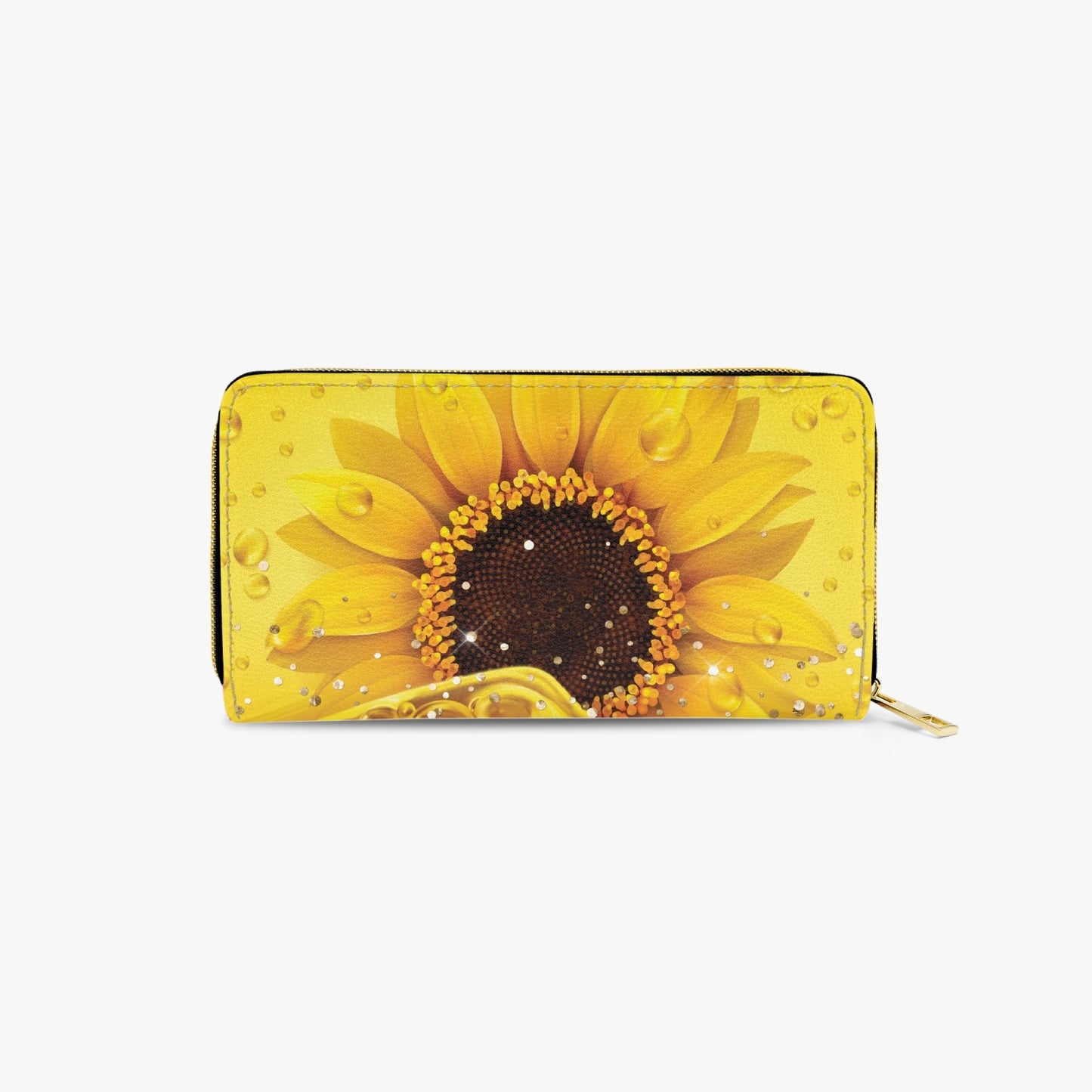 Long Type Zipper Purse, Sunflower, awd-1354