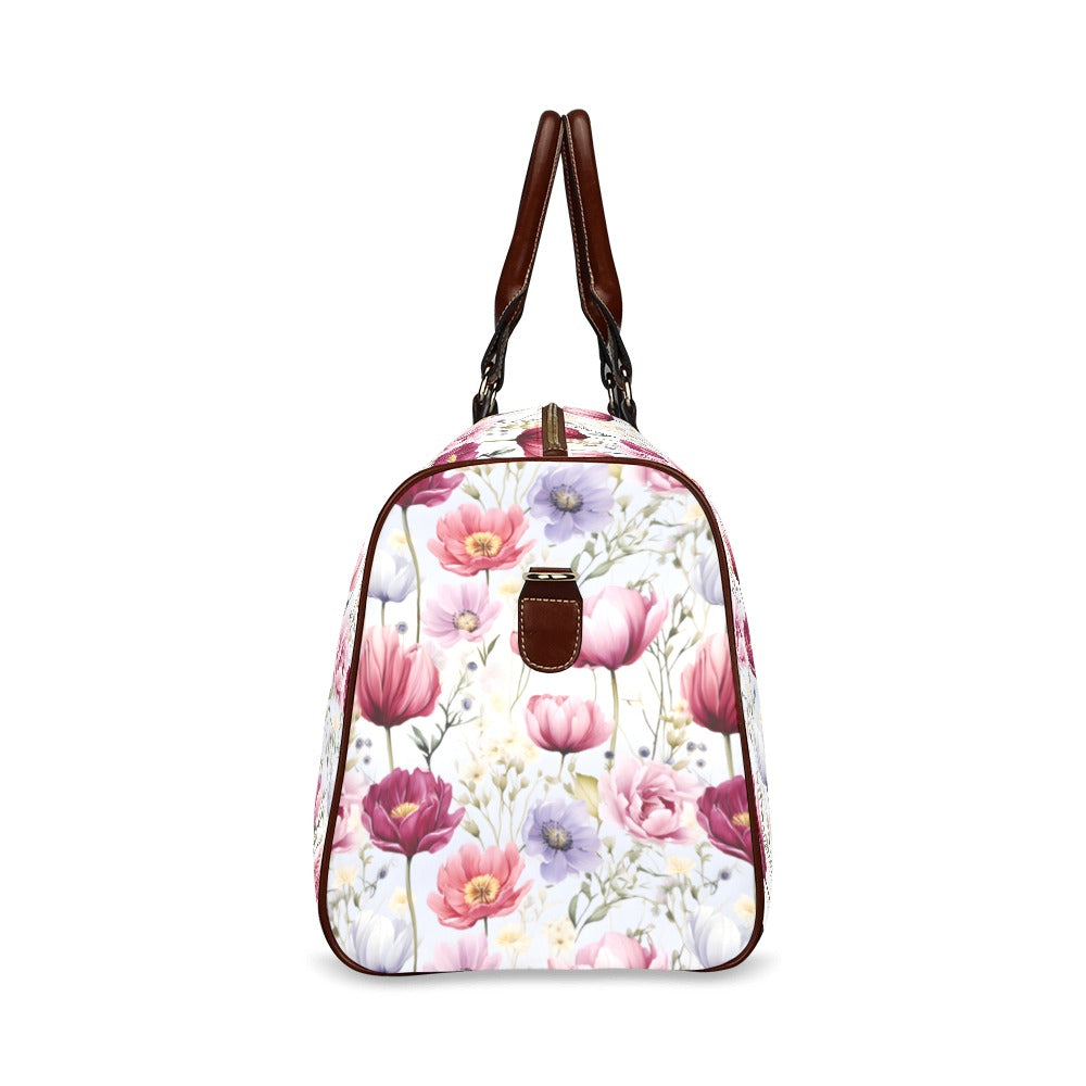 Wildflowers Waterproof Travel Bag/Small (Model 1639)