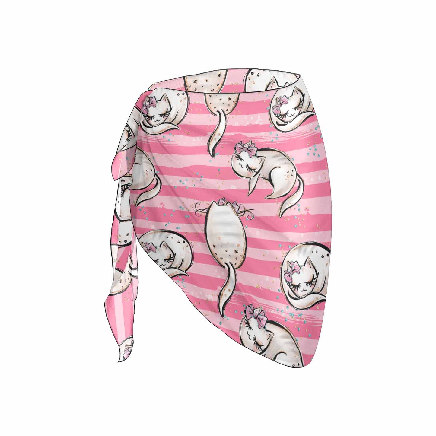 Pink Cats  Women's Beach Sarong Wrap