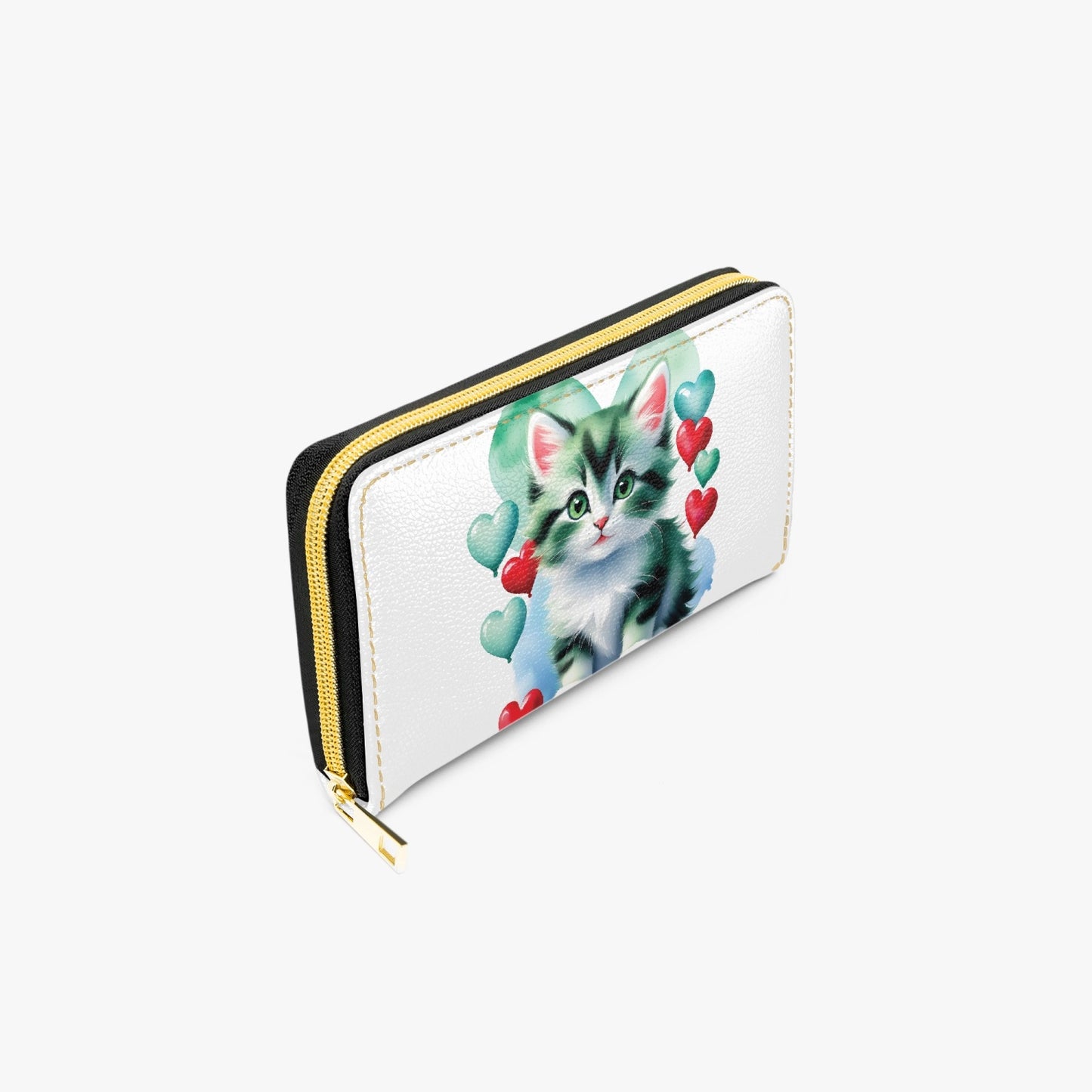 Long Type Zipper Purse - Cat