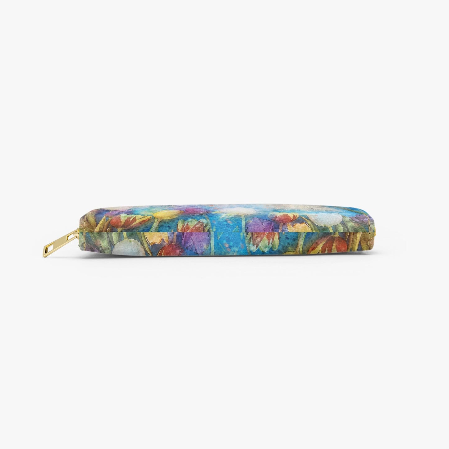 Long Type Zipper Purse - Floral