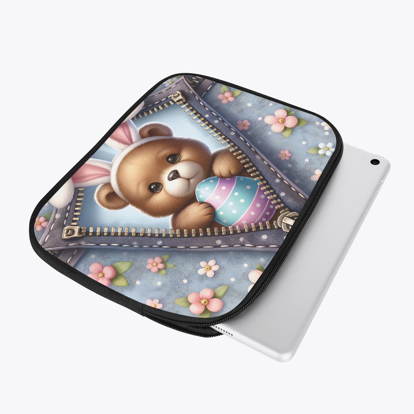 Tablet Sleeve - Easter - Bear with Bunny Ears