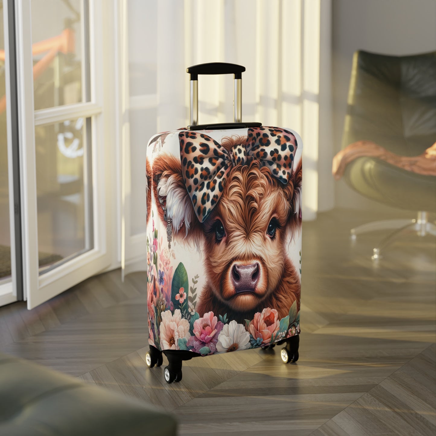 Luggage Cover, Highland Cow, awd-5007