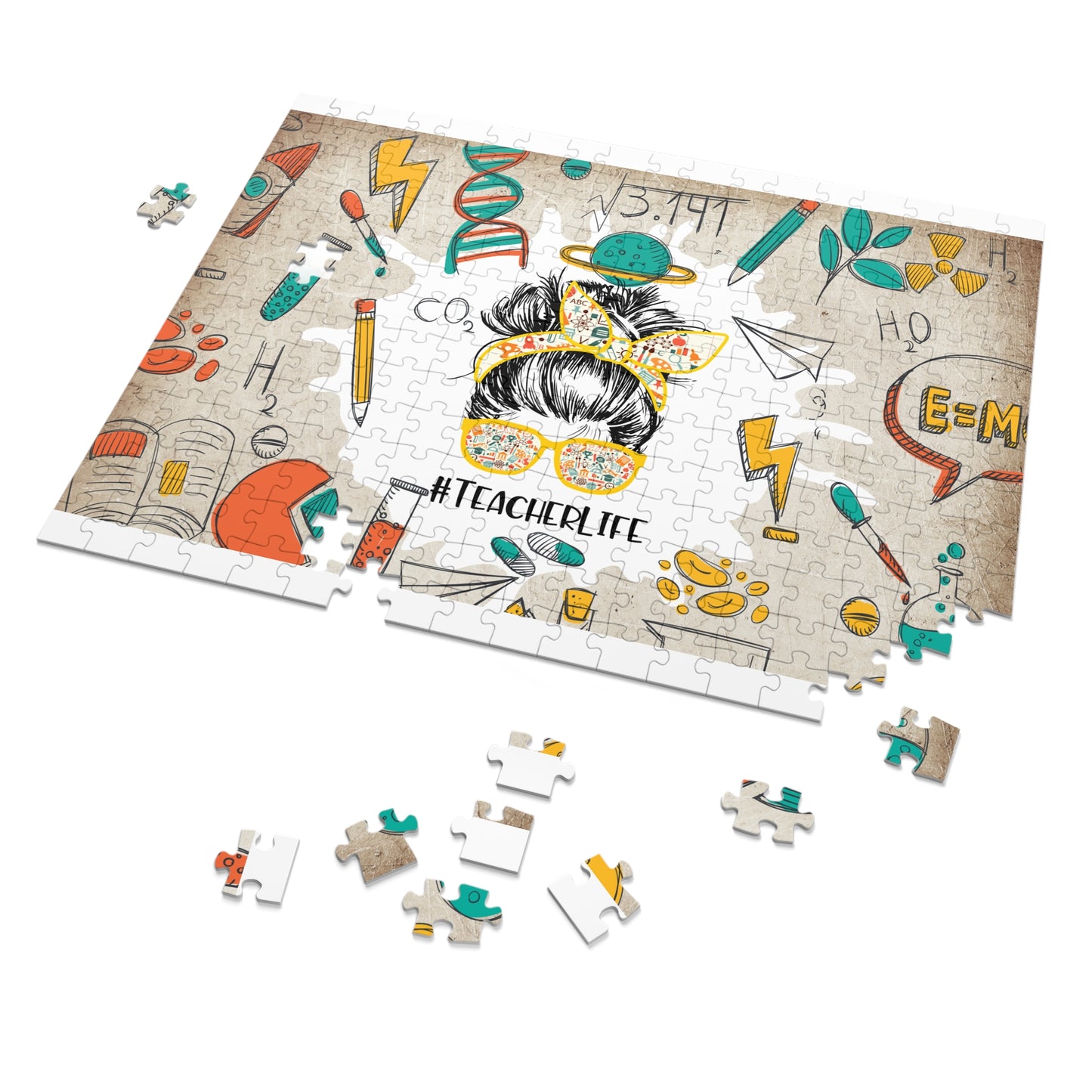 Jigsaw Puzzle, Teacher, Personalised/Non-Personalised (30, 110, 252, 500,1000-Piece)