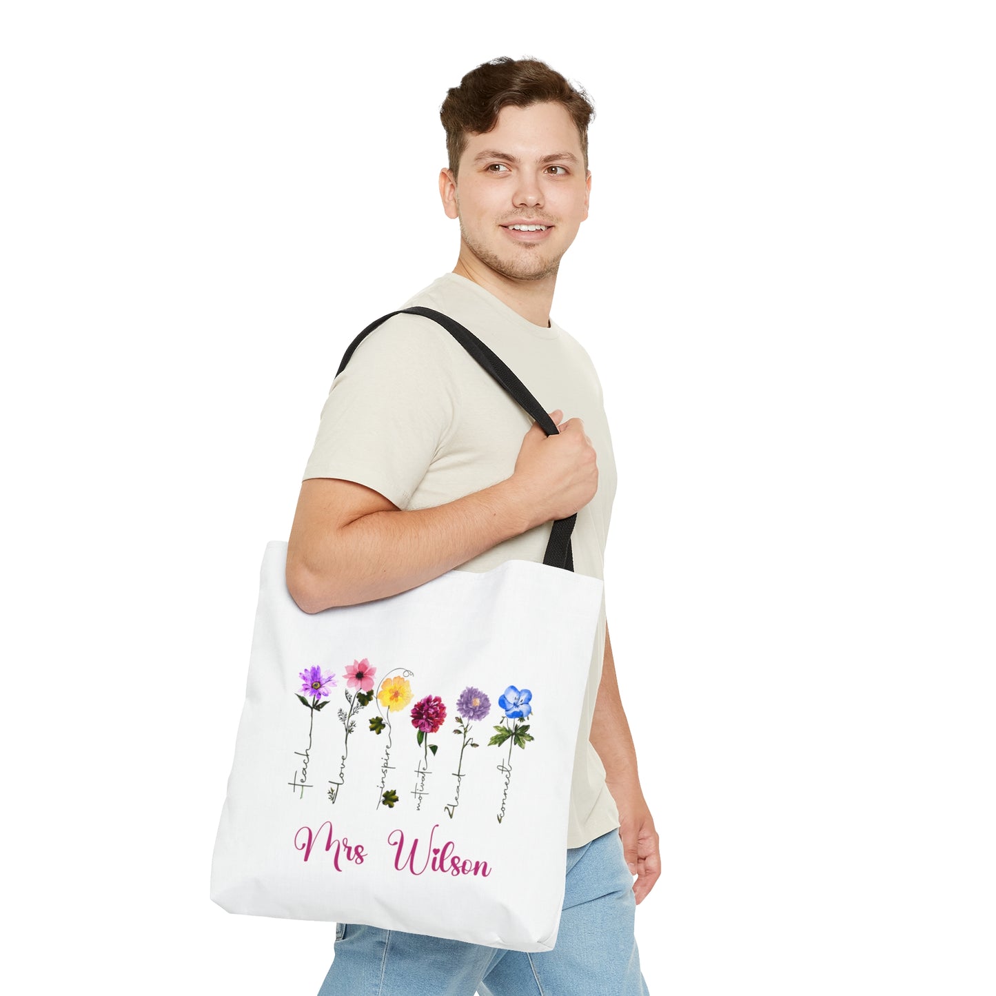 Personalised Tote Bag, Teacher Tote bag