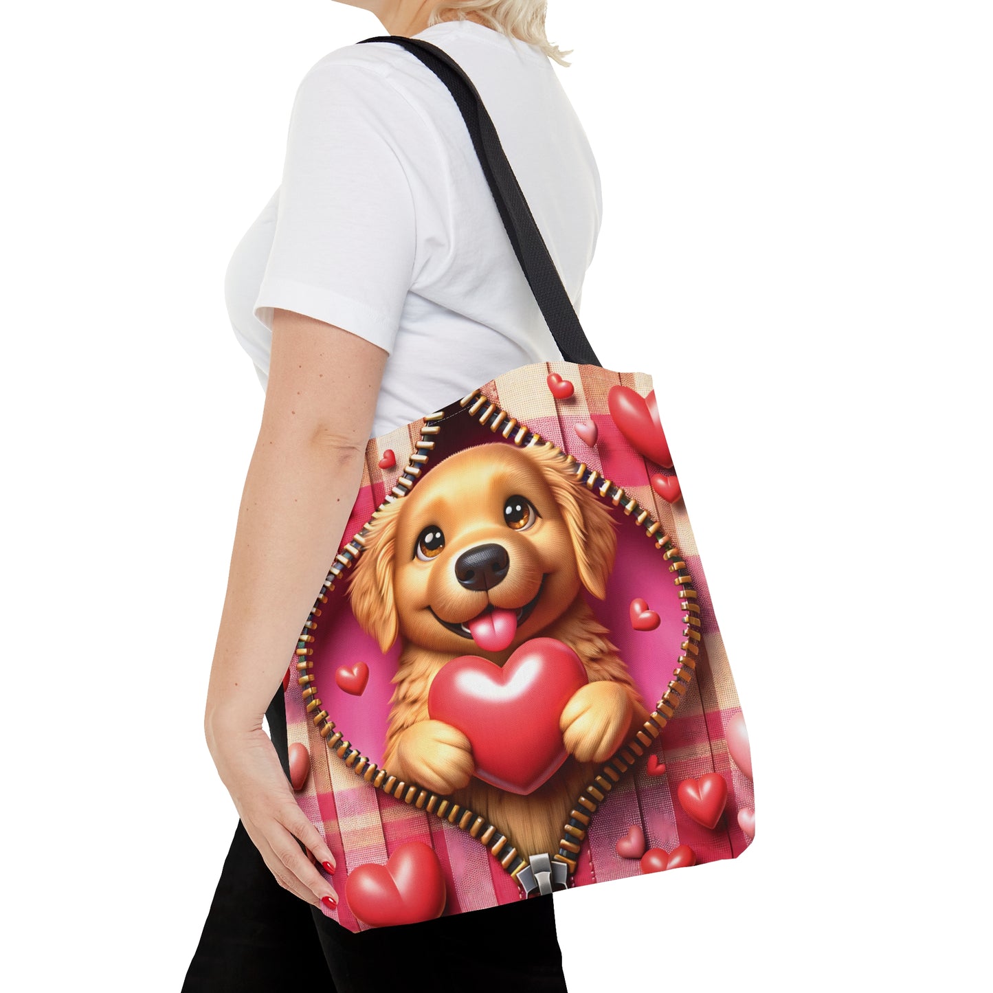 Tote Bag, Cute Dog, Personalised/Non-Personalised Tote bag